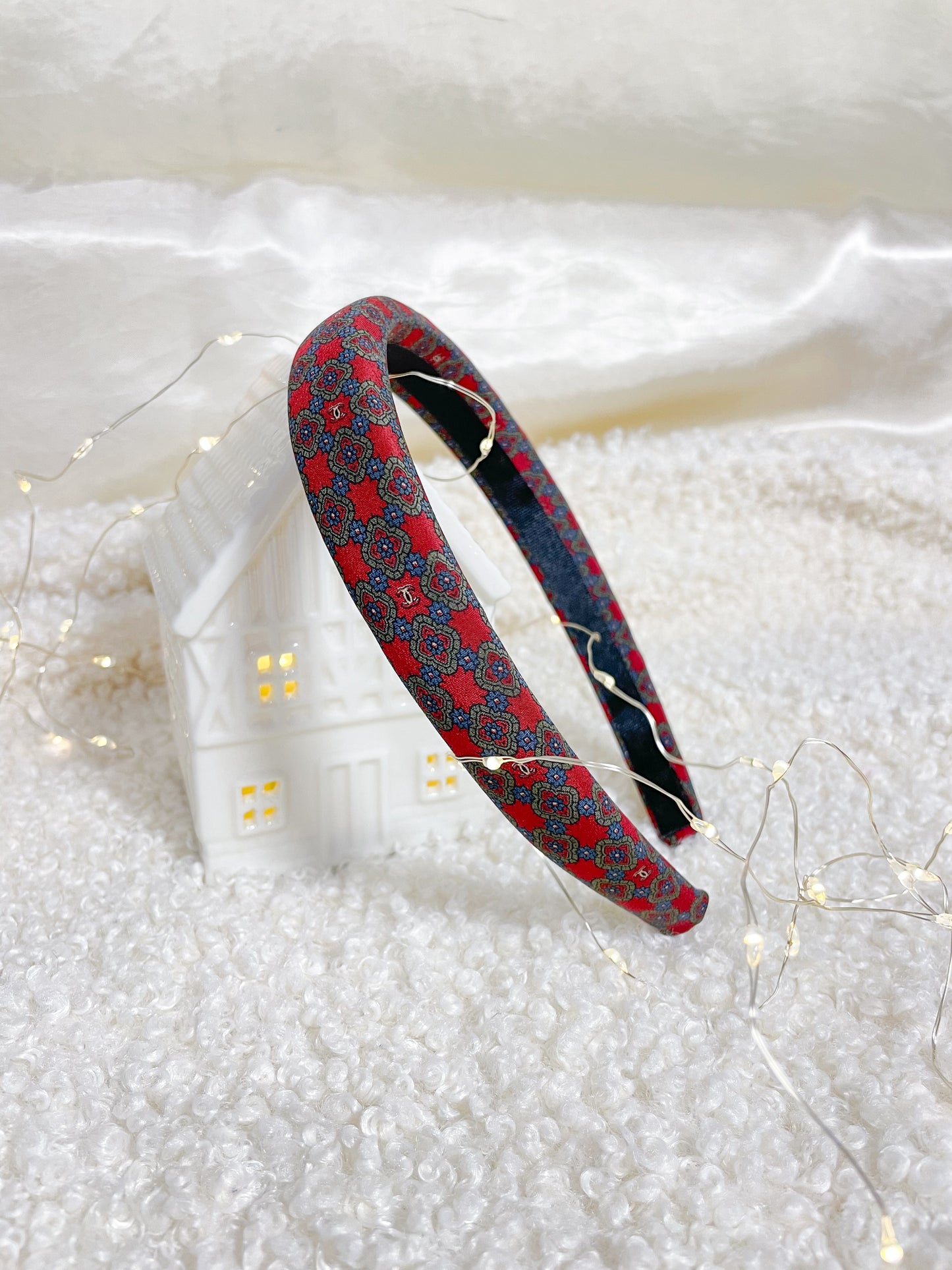 Headband Upcyclé Iconique 'Bonhomme de neige' N°1