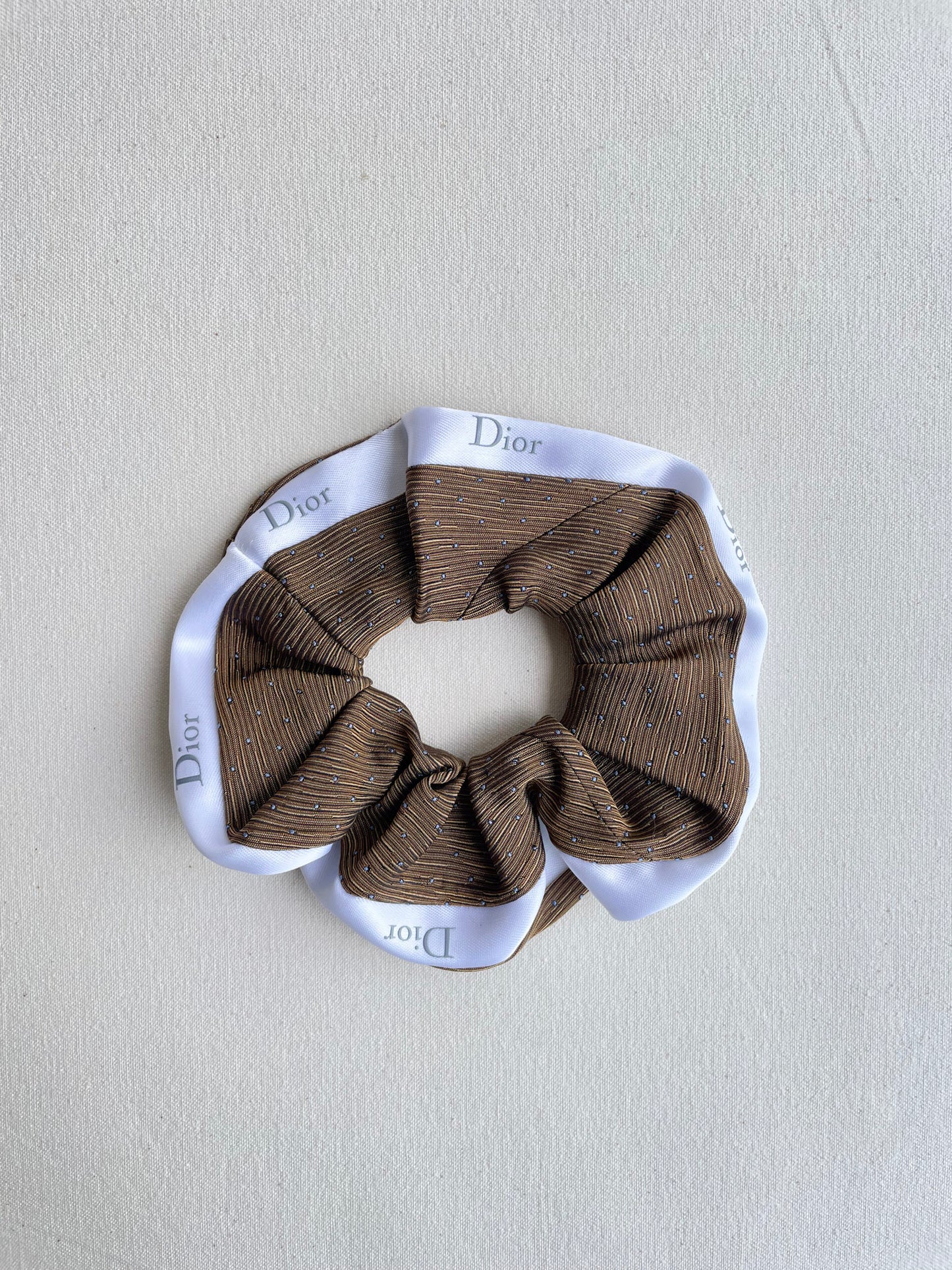 Chouchou Upcyclé Iconique 'Chataigner' N°2 (L)