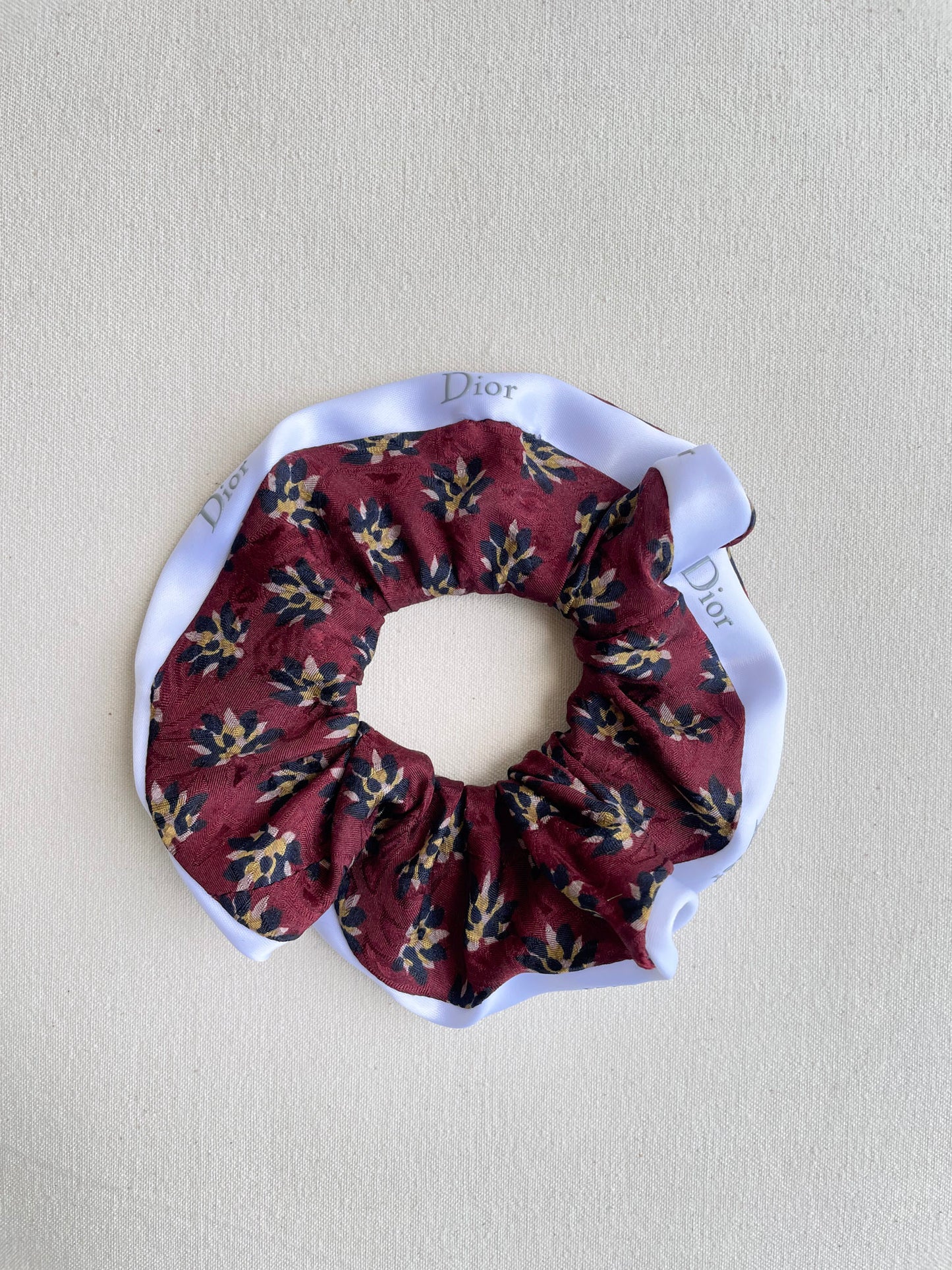 Chouchou Upcyclé Iconique 'Roseraie'