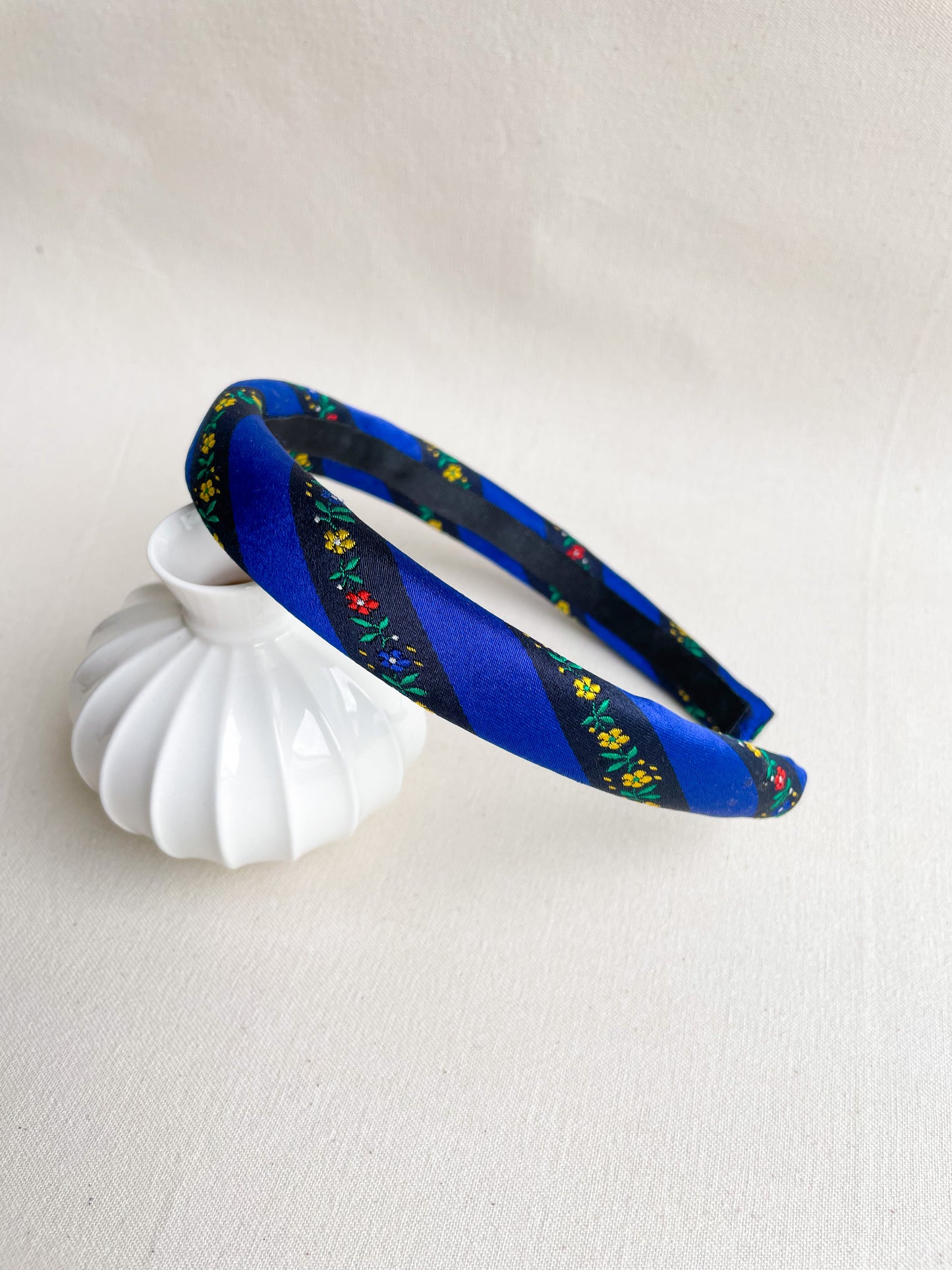 Headband Upcyclé Essentiel 'Défilé Floral'