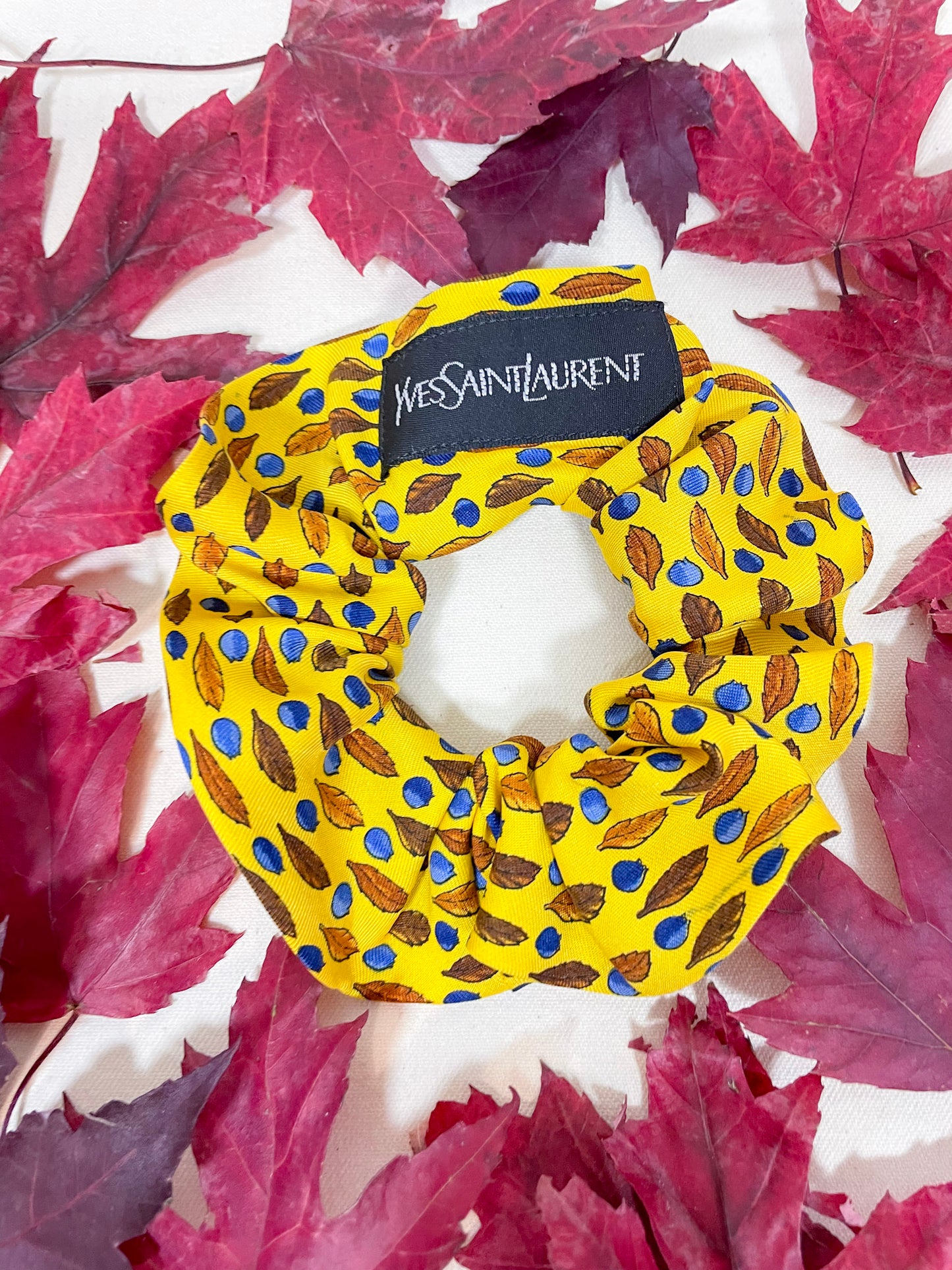 Chouchou Upcyclé Iconique 'Blueberry'