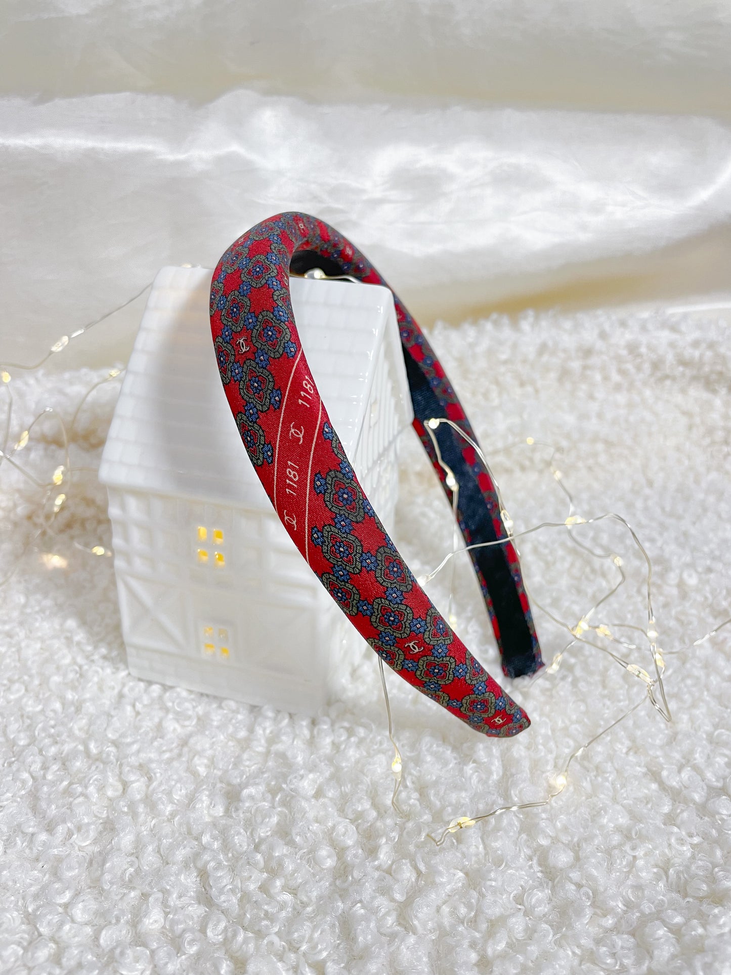 Headband Upcyclé Iconique 'Bonhomme de neige' N°2