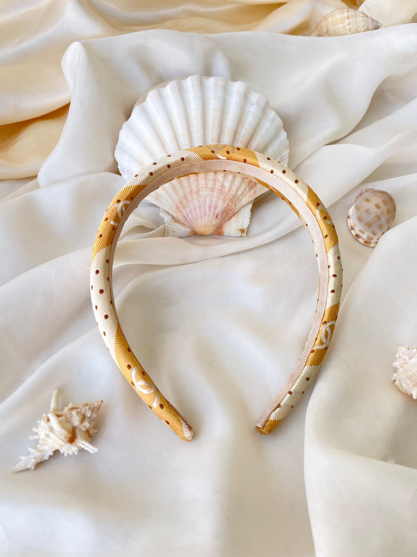 Headband Upcyclé Iconique 'Sable chaud'
