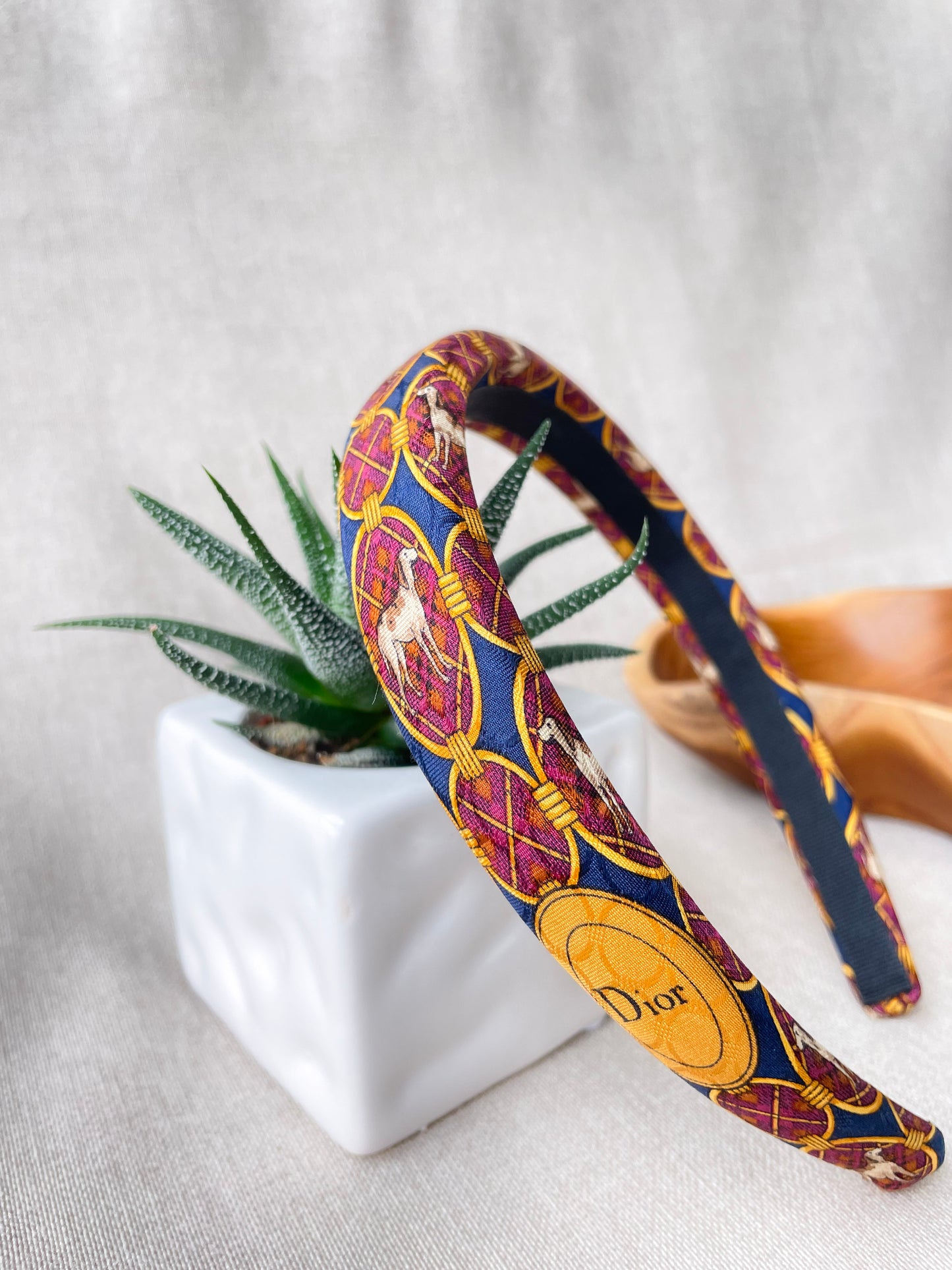 Headband Upcyclé Iconique 'L'Épagneul Breton'