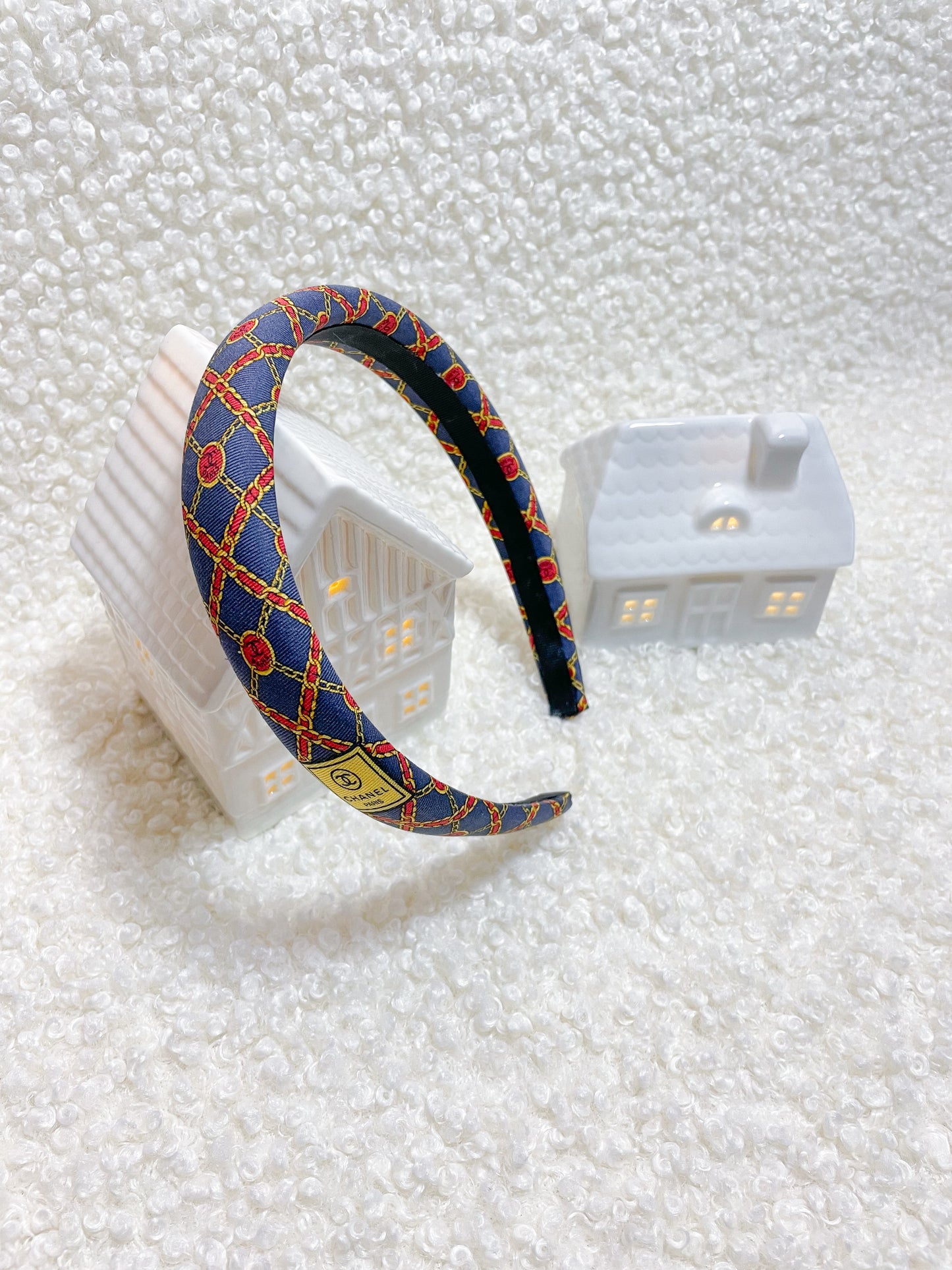 Headband Upcyclé Iconique 'Guimauve'