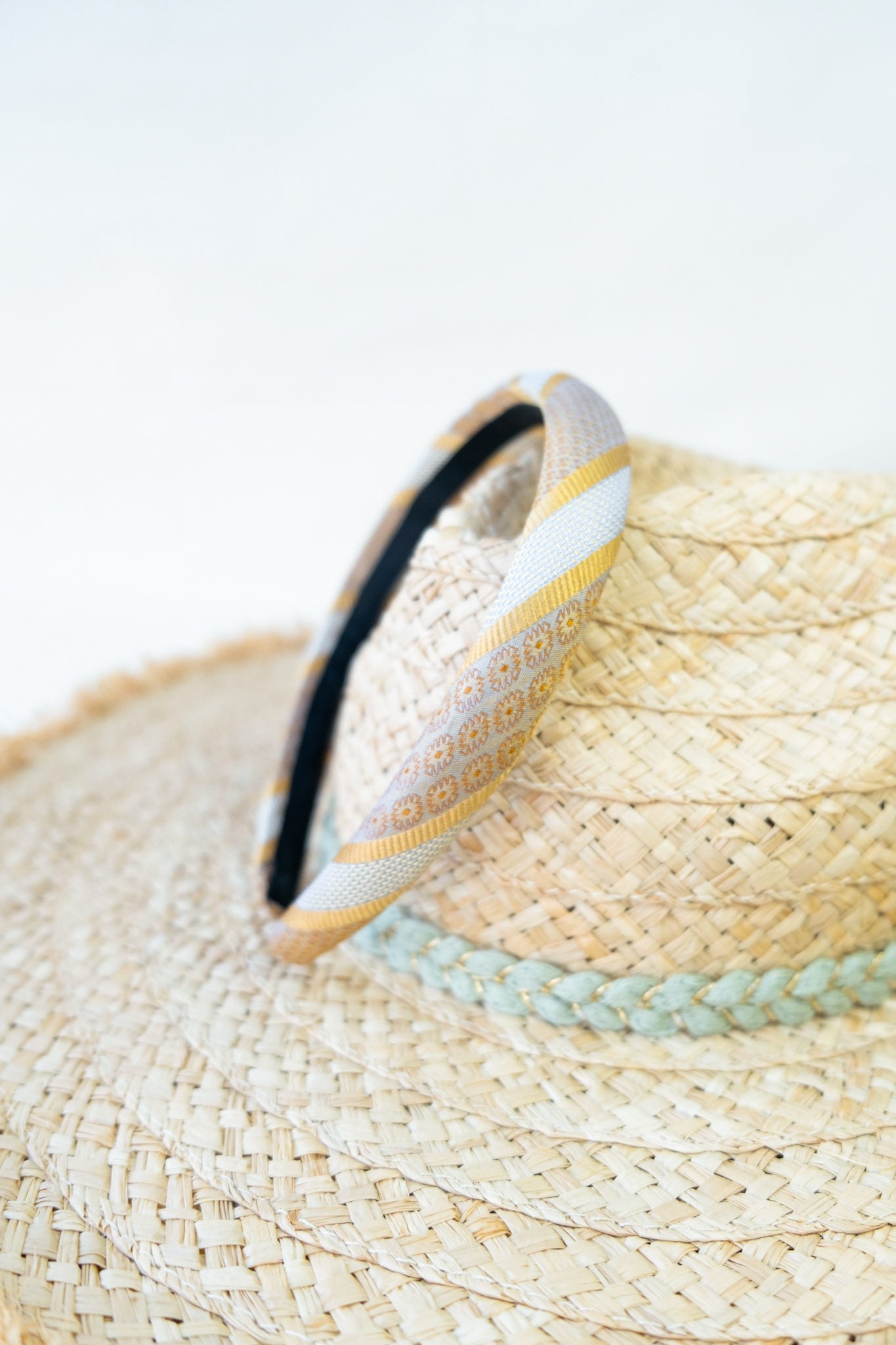 Headband Upcyclé Iconique 'Les Marguerites' N°2