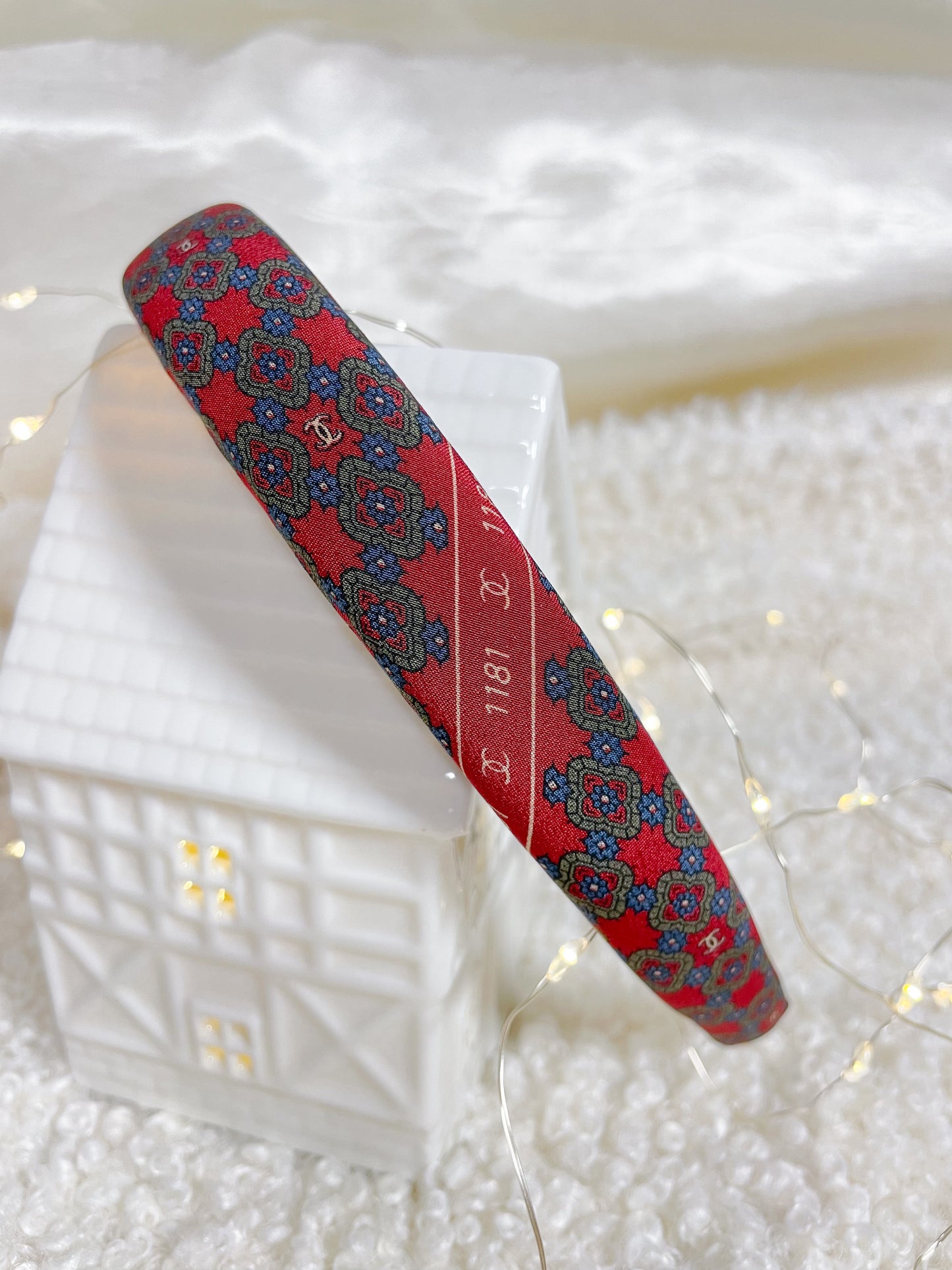 Headband Upcyclé Iconique 'Bonhomme de neige' N°2