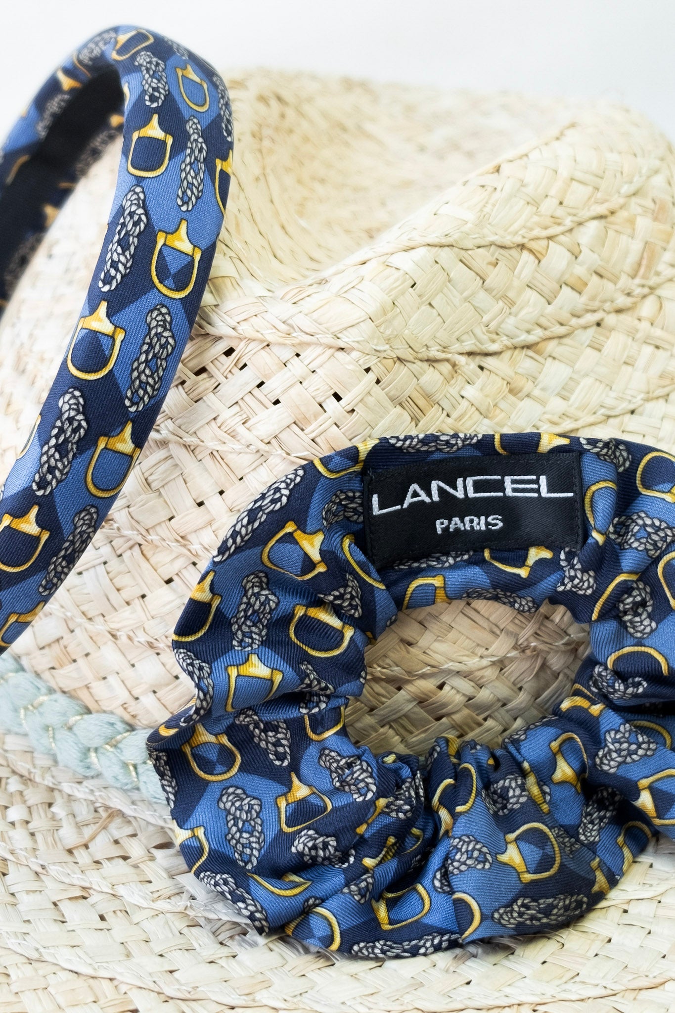 Ensemble Upcyclé Iconique 'Bleu Hippique'
