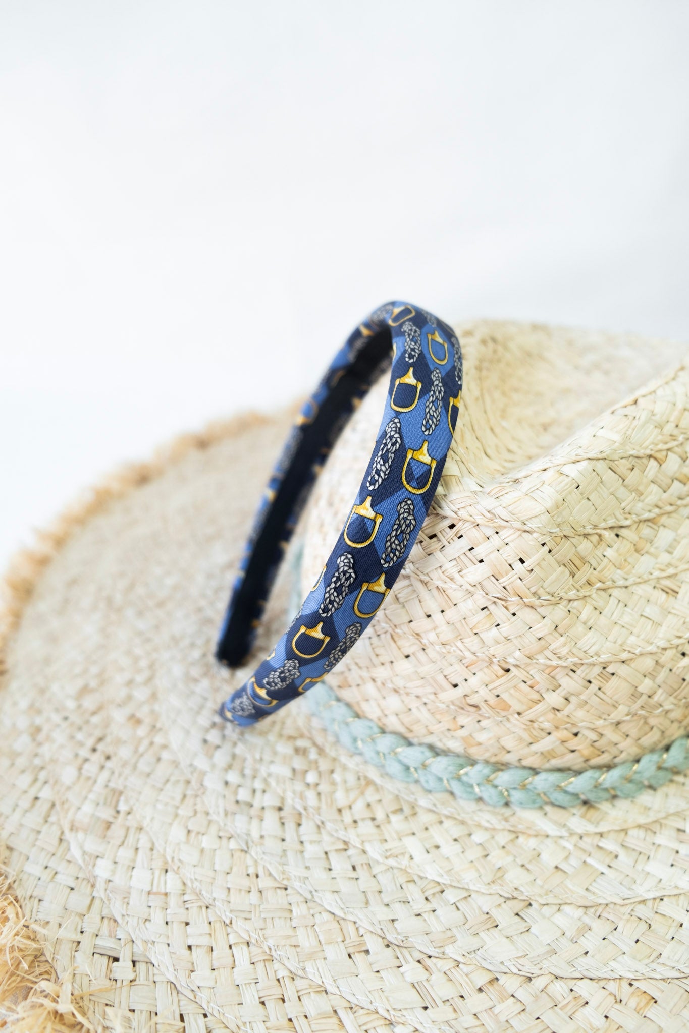 Ensemble Upcyclé Iconique 'Bleu Hippique'