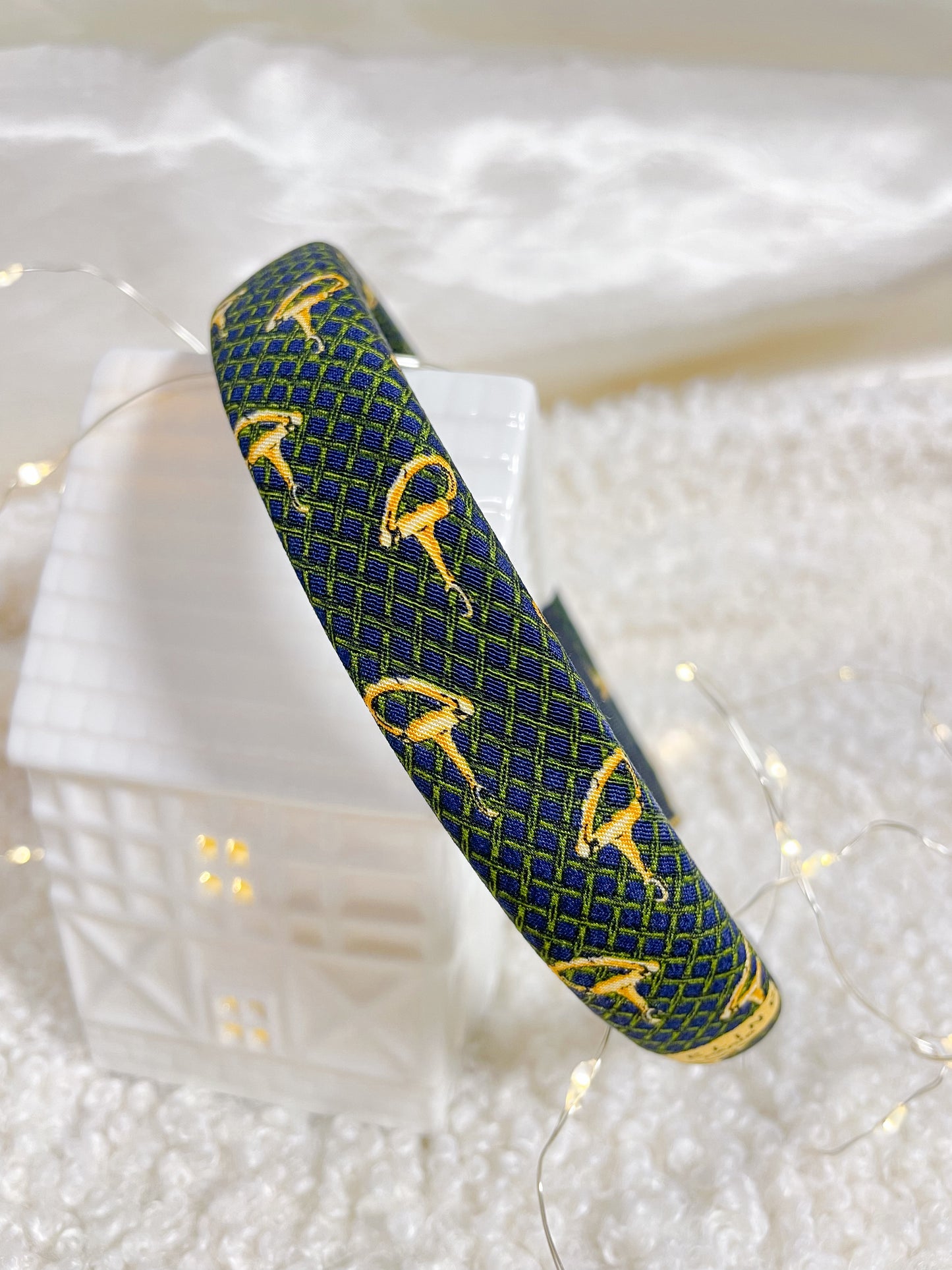 Headband Upcyclé Iconique 'Nuit Enneigée'