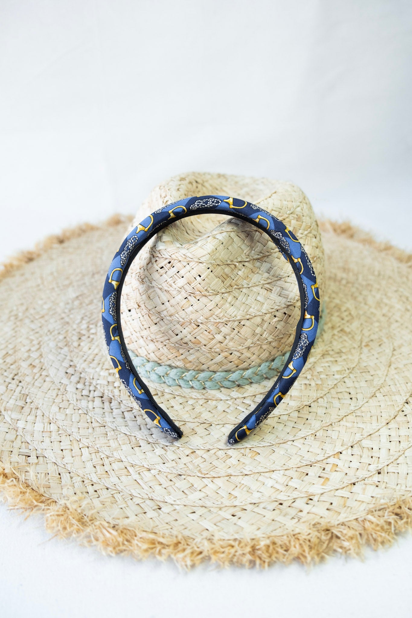 Ensemble Upcyclé Iconique 'Bleu Hippique'