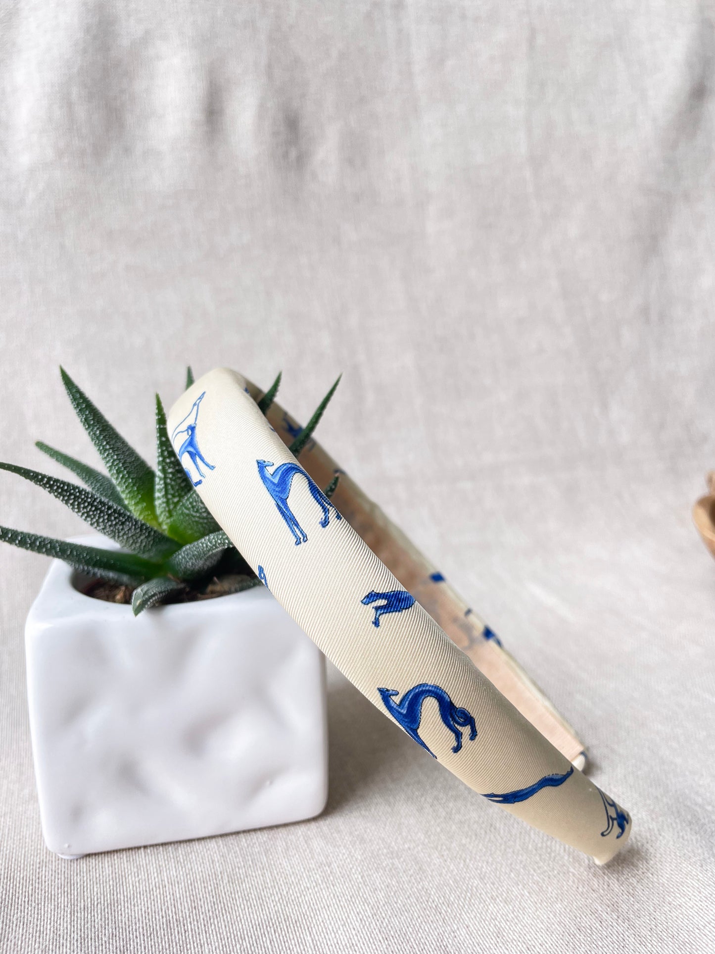 Ensemble Upcyclé Iconique 'Lévrier Bleu'