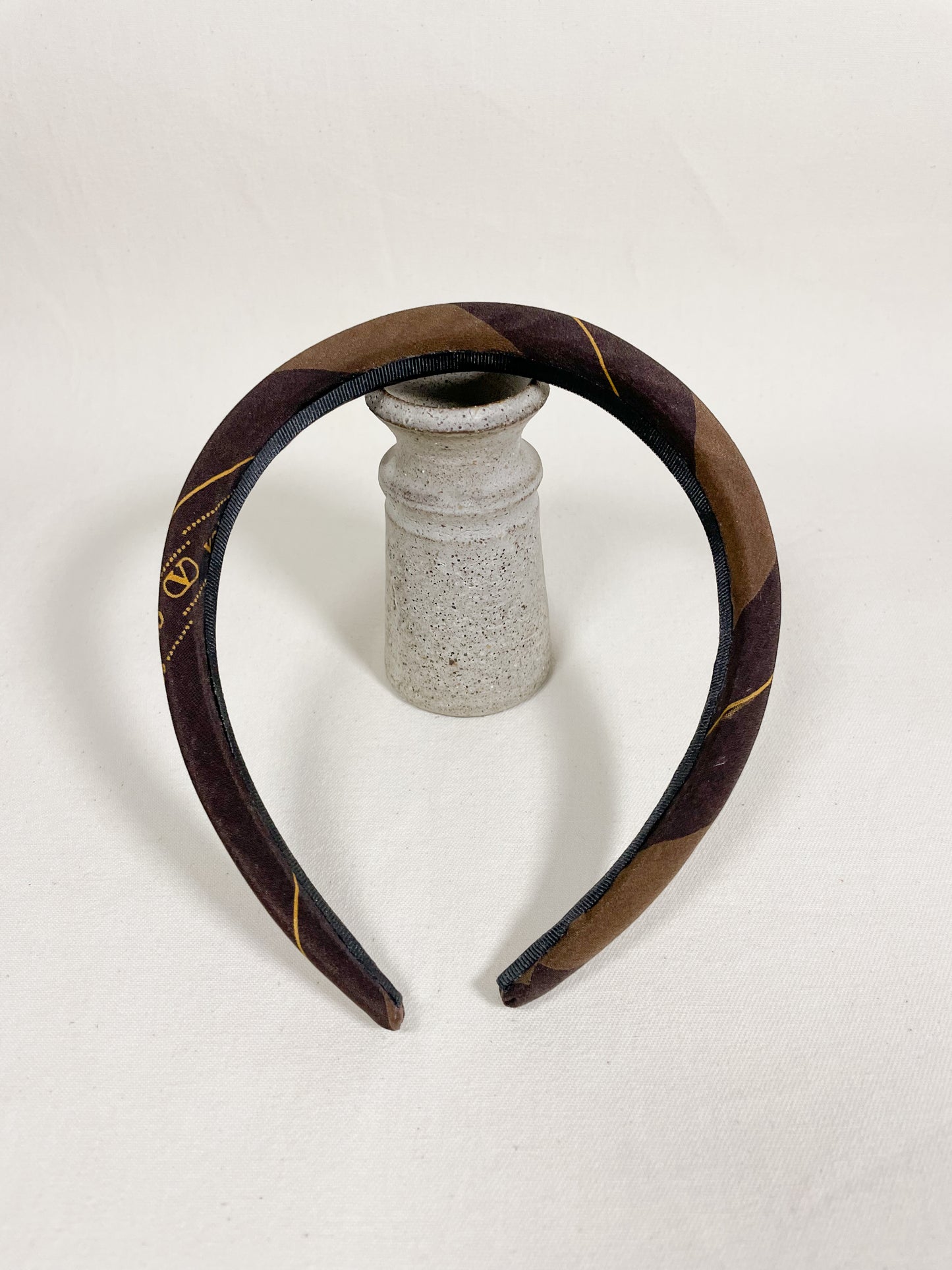 Headband Upcyclé Iconique 'Nuances de marron' N°2