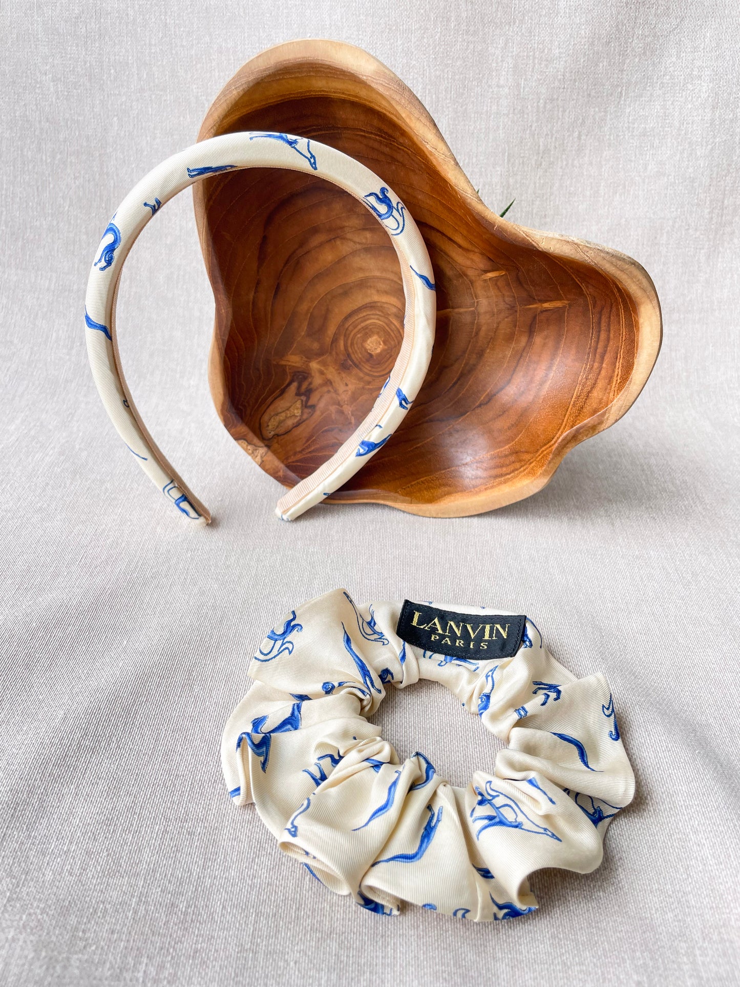 Ensemble Upcyclé Iconique 'Lévrier Bleu'