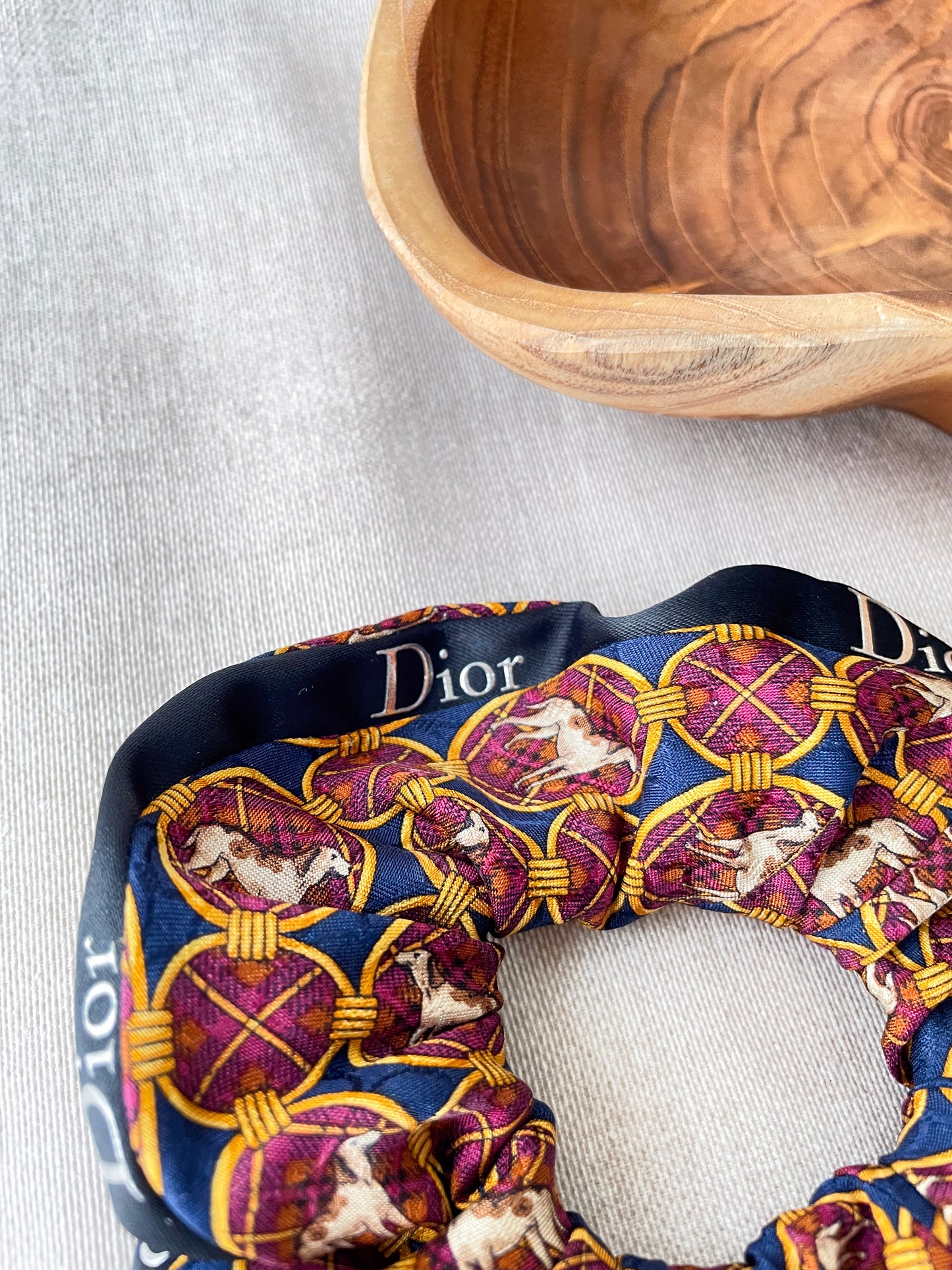 Chouchou Upcyclé Signature 'L'Épagneul Breton'