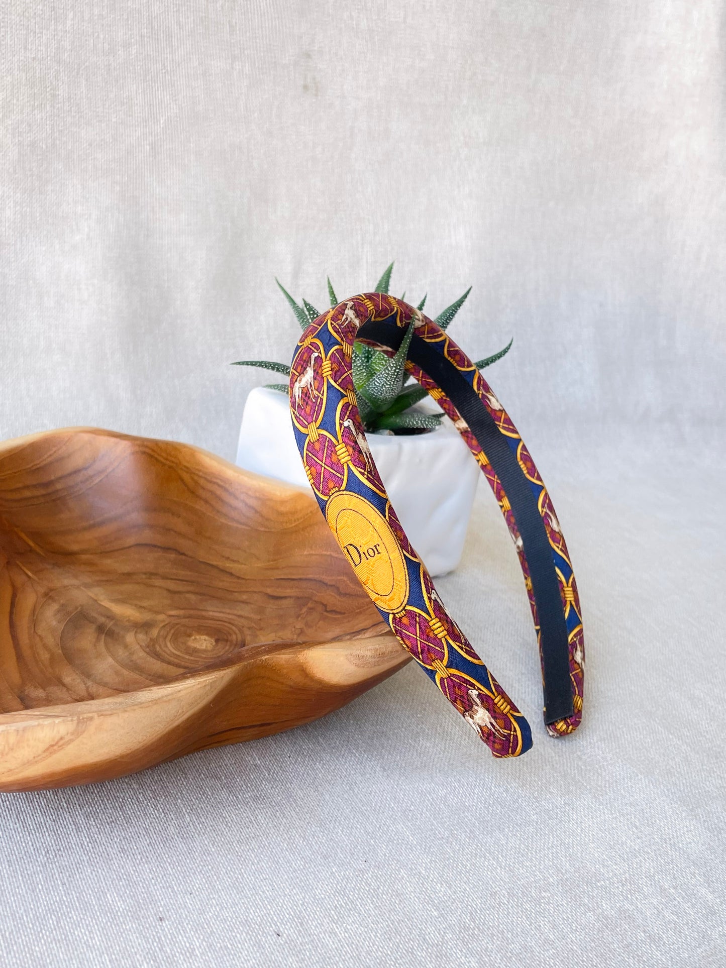 Headband Upcyclé Iconique 'L'Épagneul Breton'