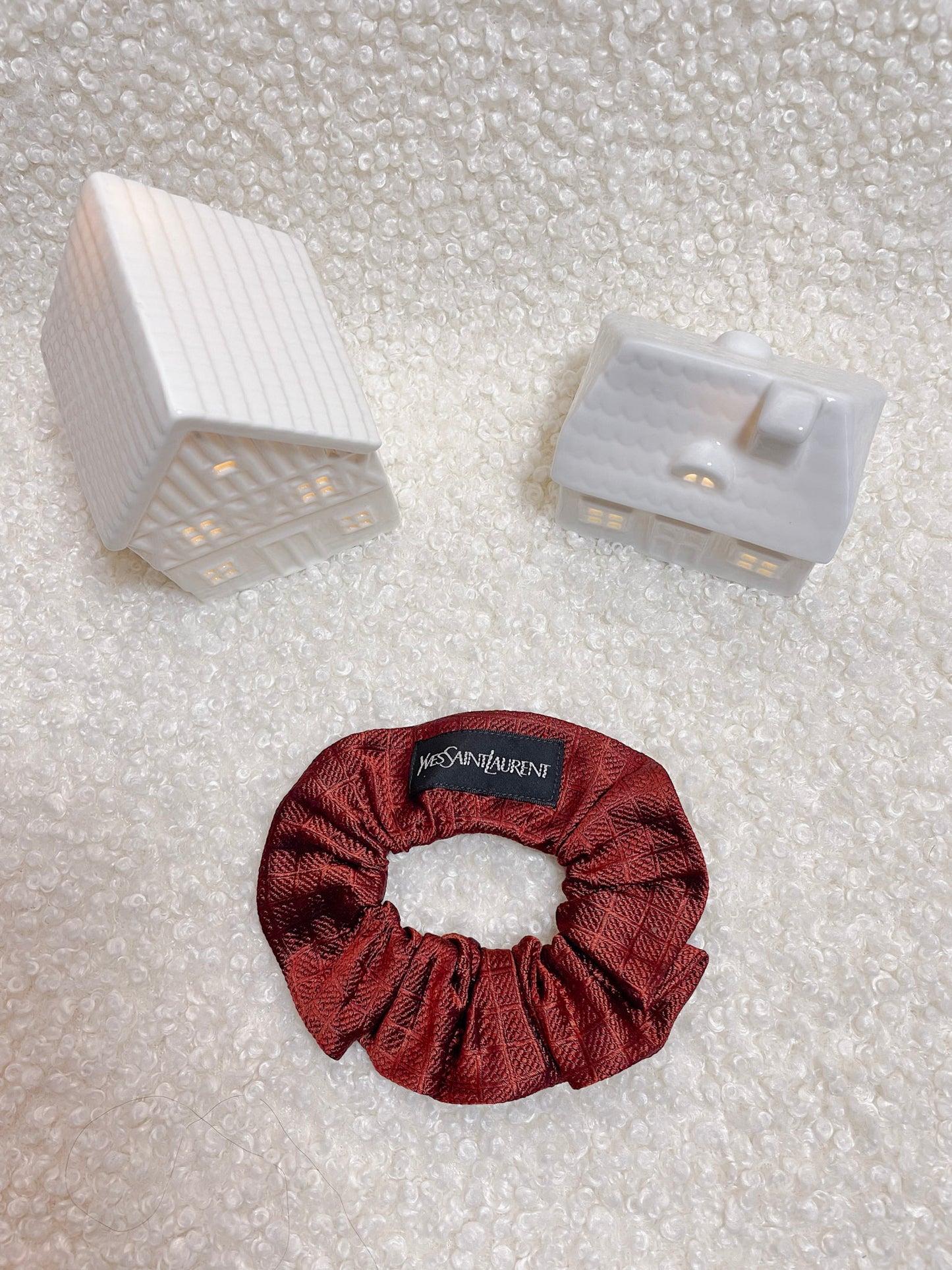Chouchou Upcyclé Iconique 'snowflake'
