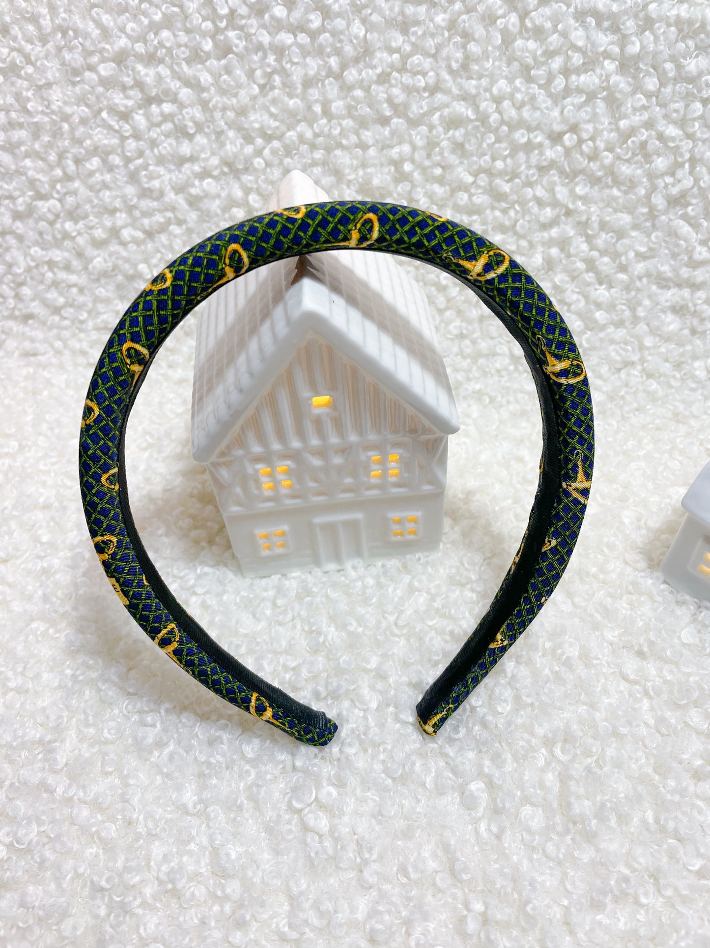 Headband Upcyclé Iconique 'Nuit Enneigée'