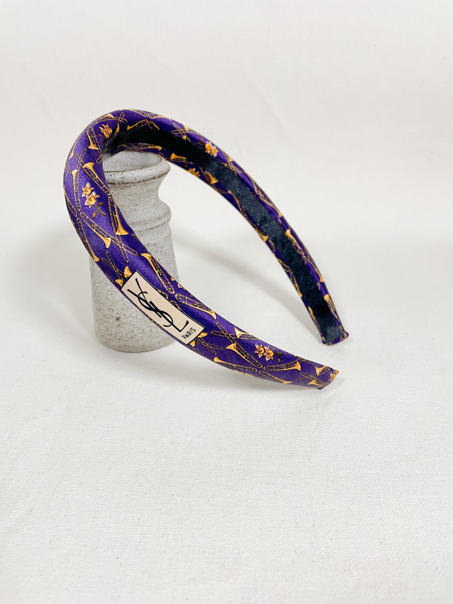 Headband Upcyclé Iconique 'Purple requiem'