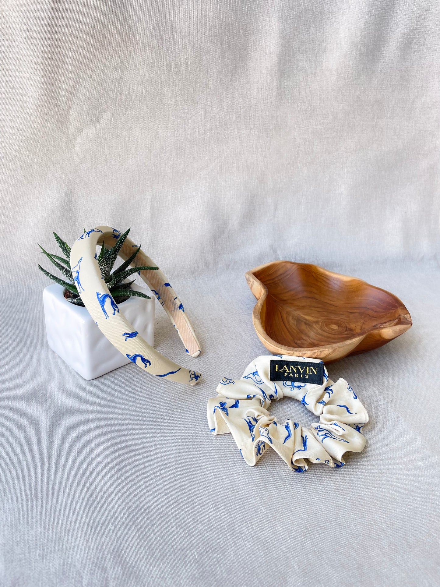 Ensemble Upcyclé Iconique 'Lévrier Bleu'