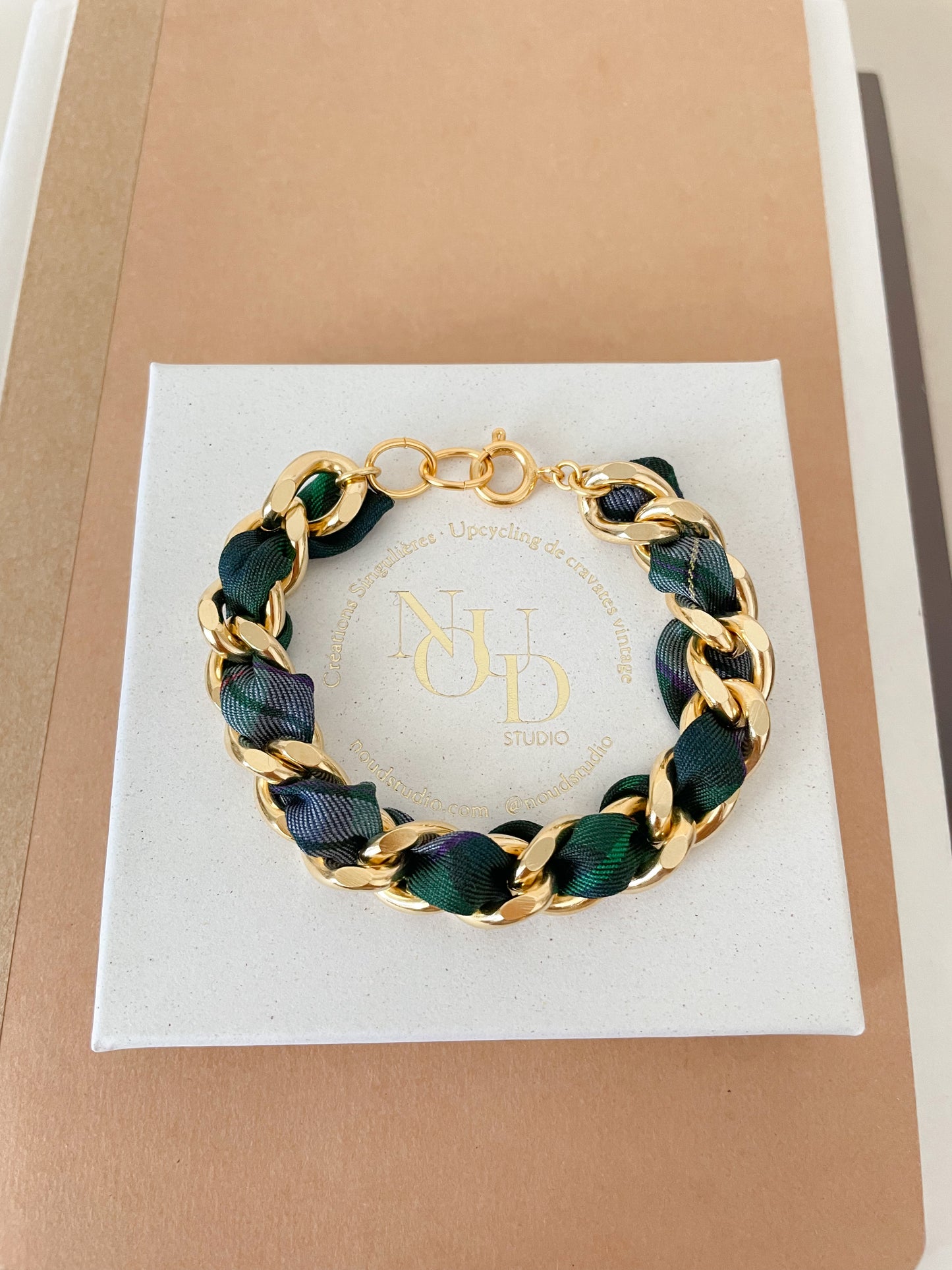 Bracelet Mailles Upcyclé 'Père Lachaise'