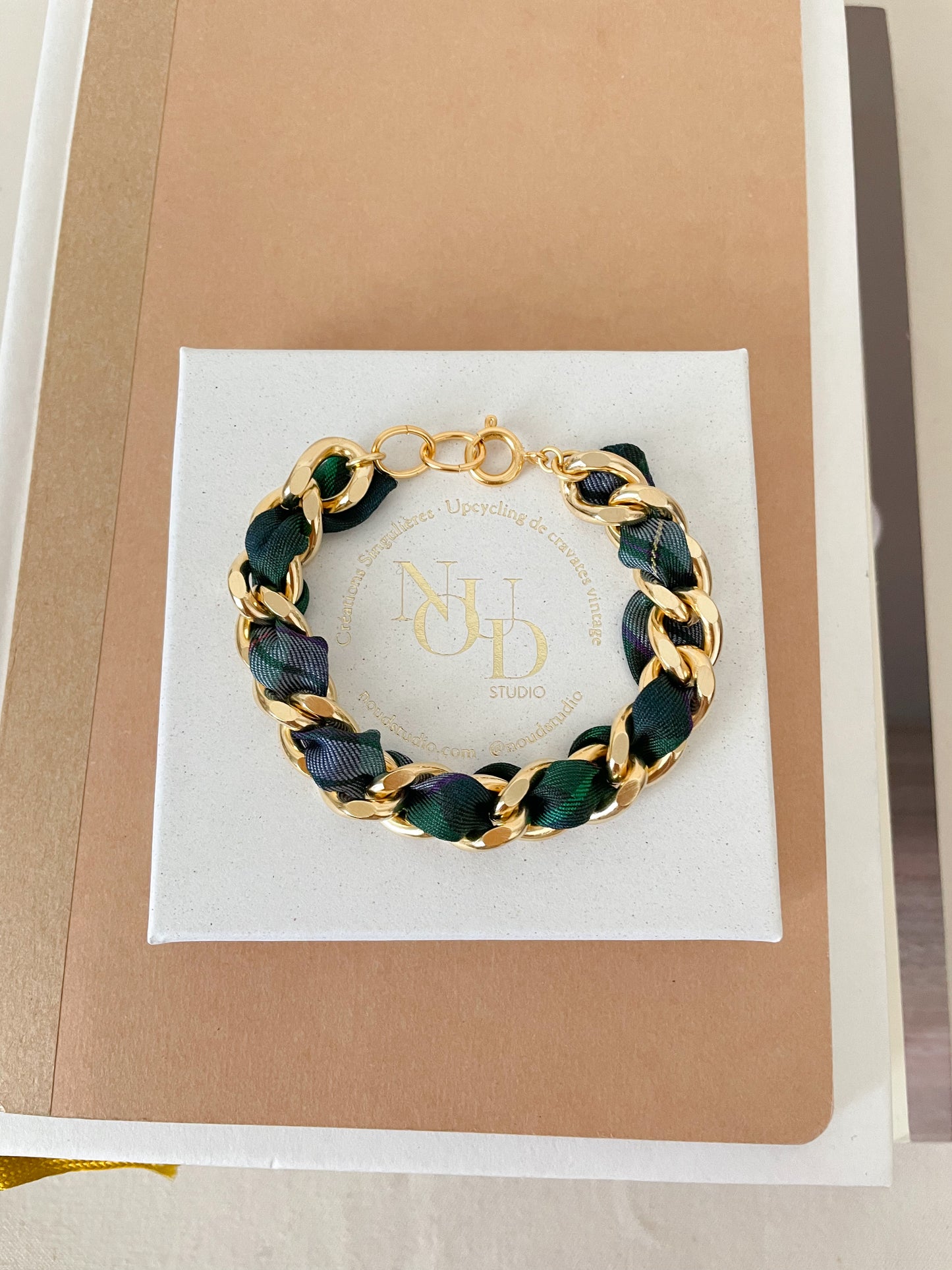 Bracelet Mailles Upcyclé 'Père Lachaise'