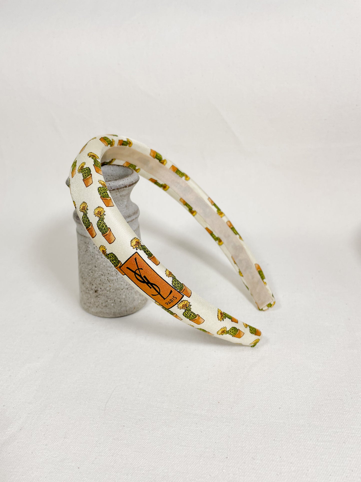 Headband Upcyclé Iconique 'Terre blanche'