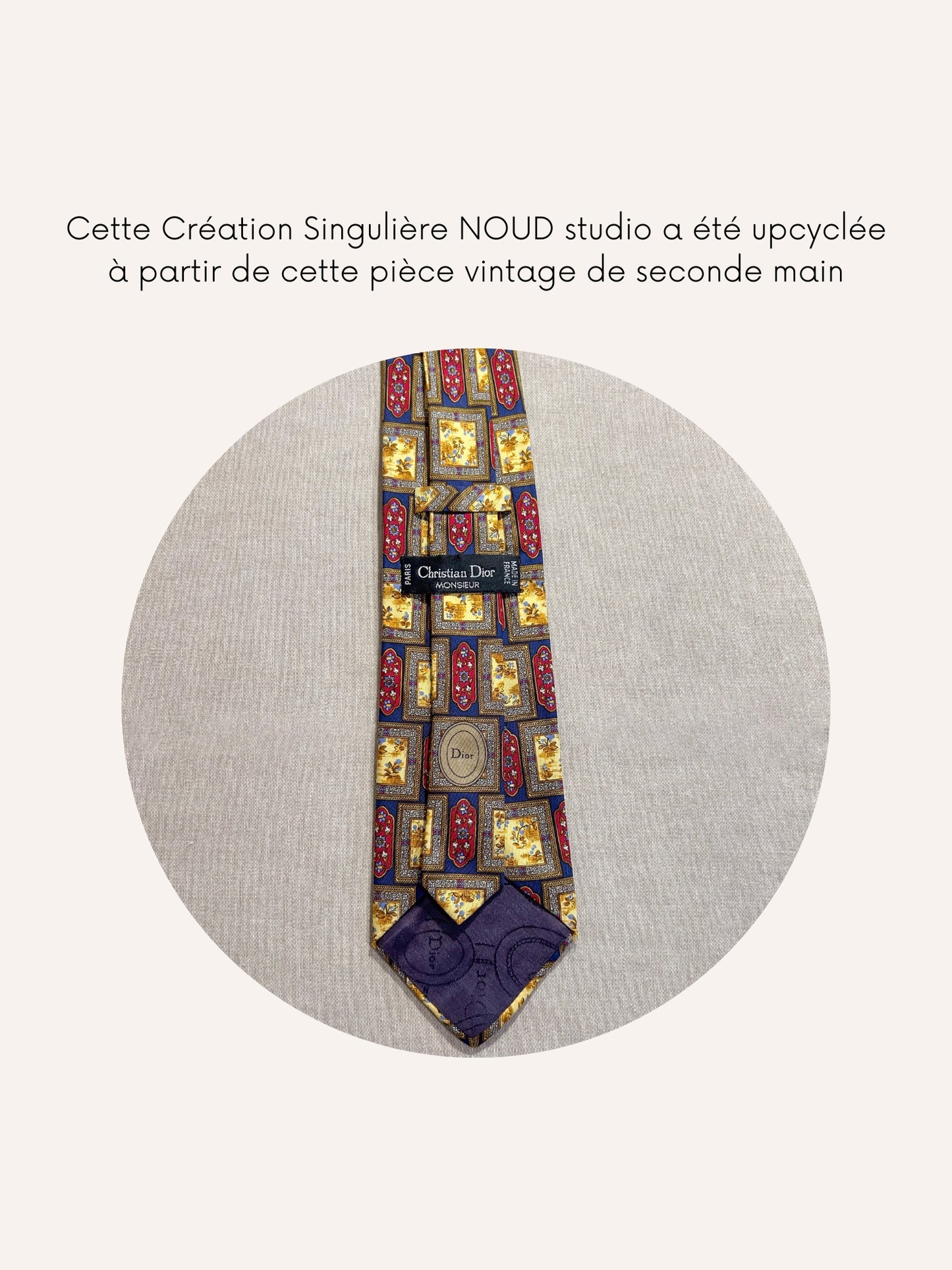 Chouchou Upcyclé Iconique 'Toile Impressioniste' N°1