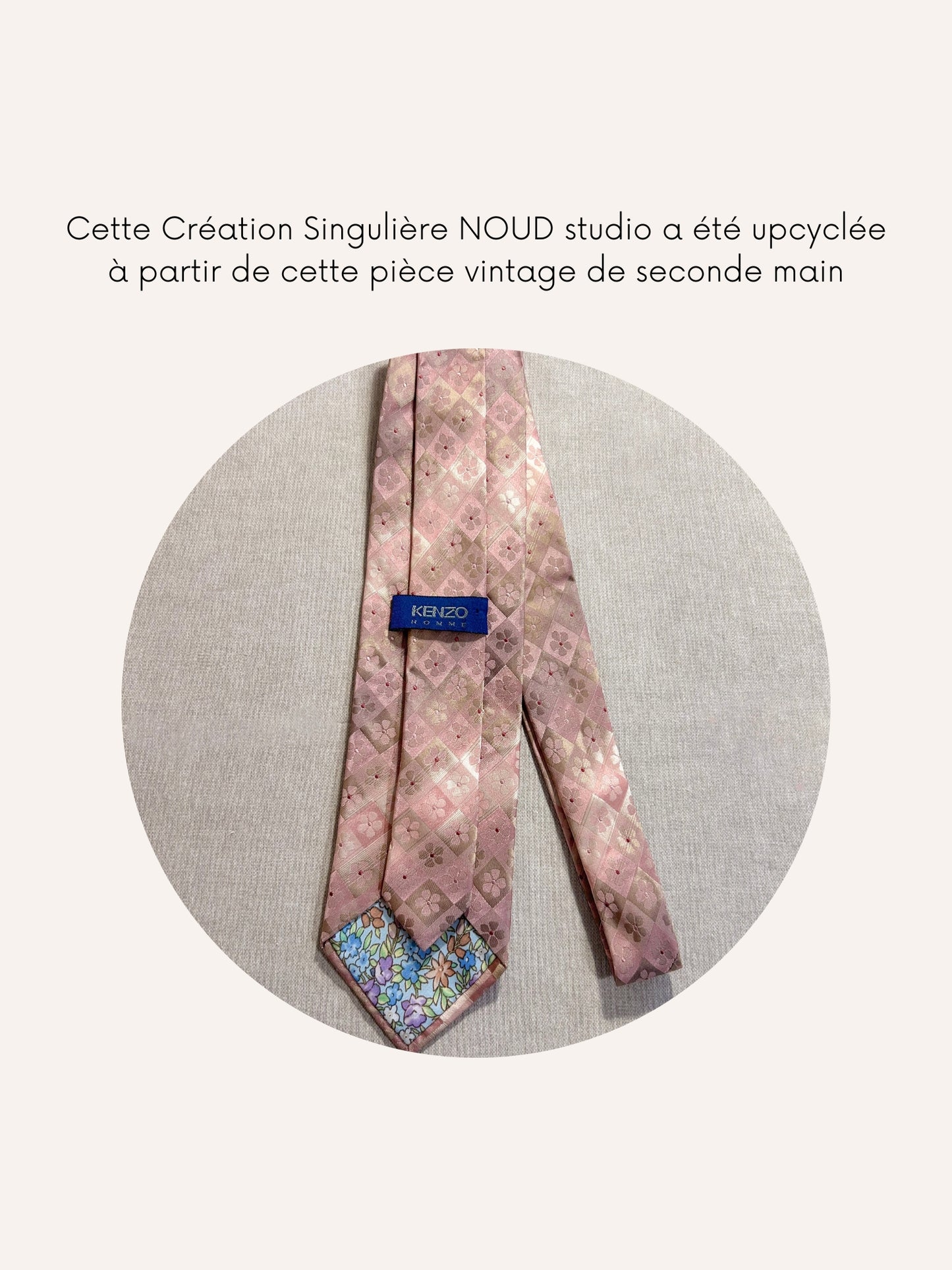 Headband Upcyclé Essentiel 'Floraison d'Orchidée'