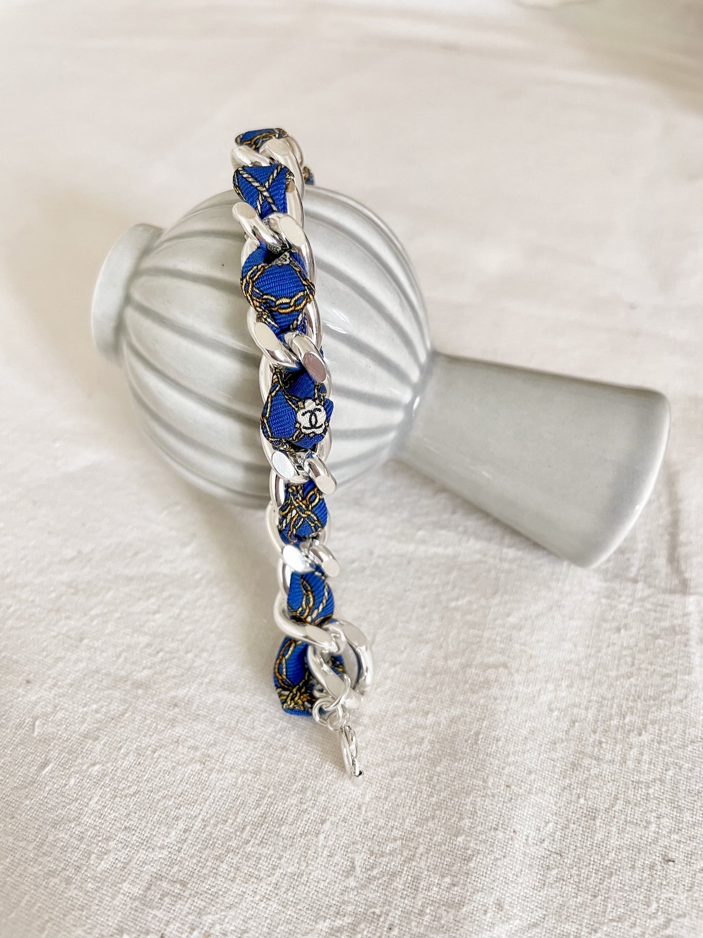 Bracelet Mailles Upcyclé Iconique 'Maillon Doré'