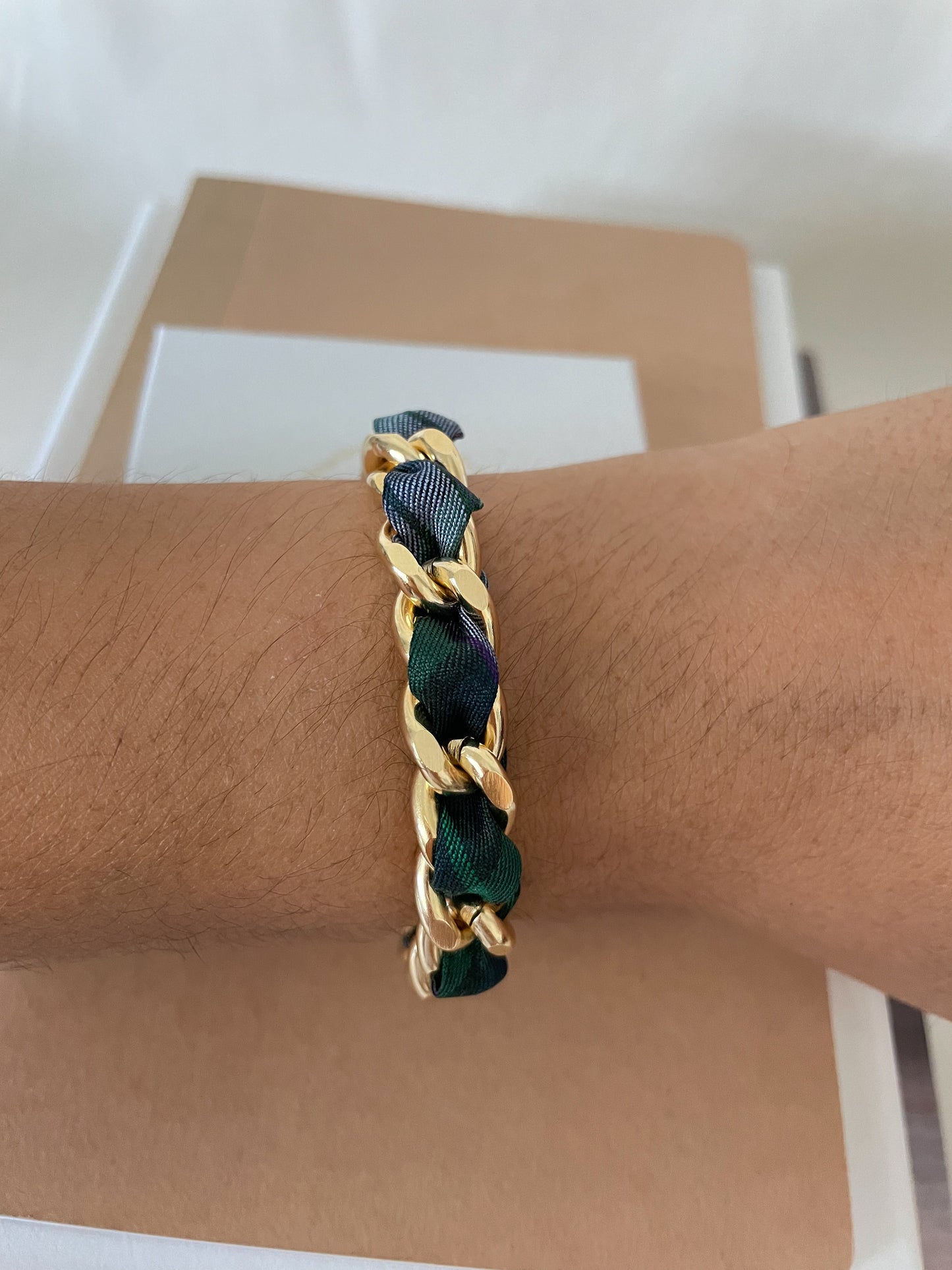 Bracelet Mailles Upcyclé 'Père Lachaise'