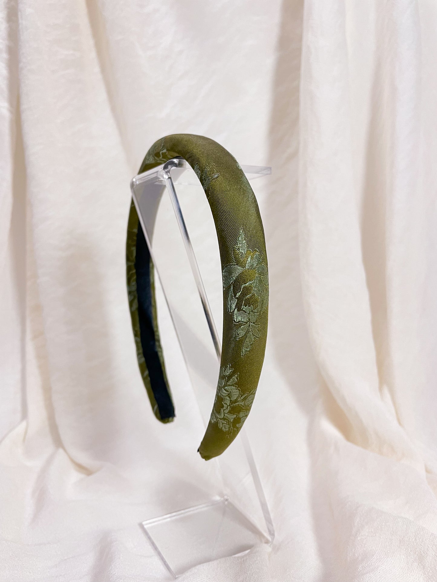 Headband Upcyclé Essentiel 'Khaki Chrome'