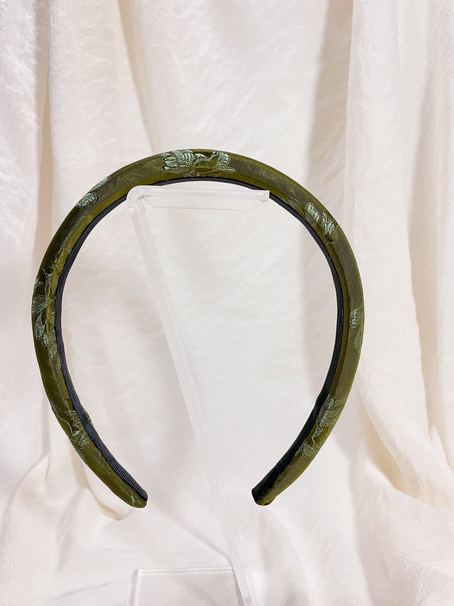 Headband Upcyclé Essentiel 'Khaki Chrome'