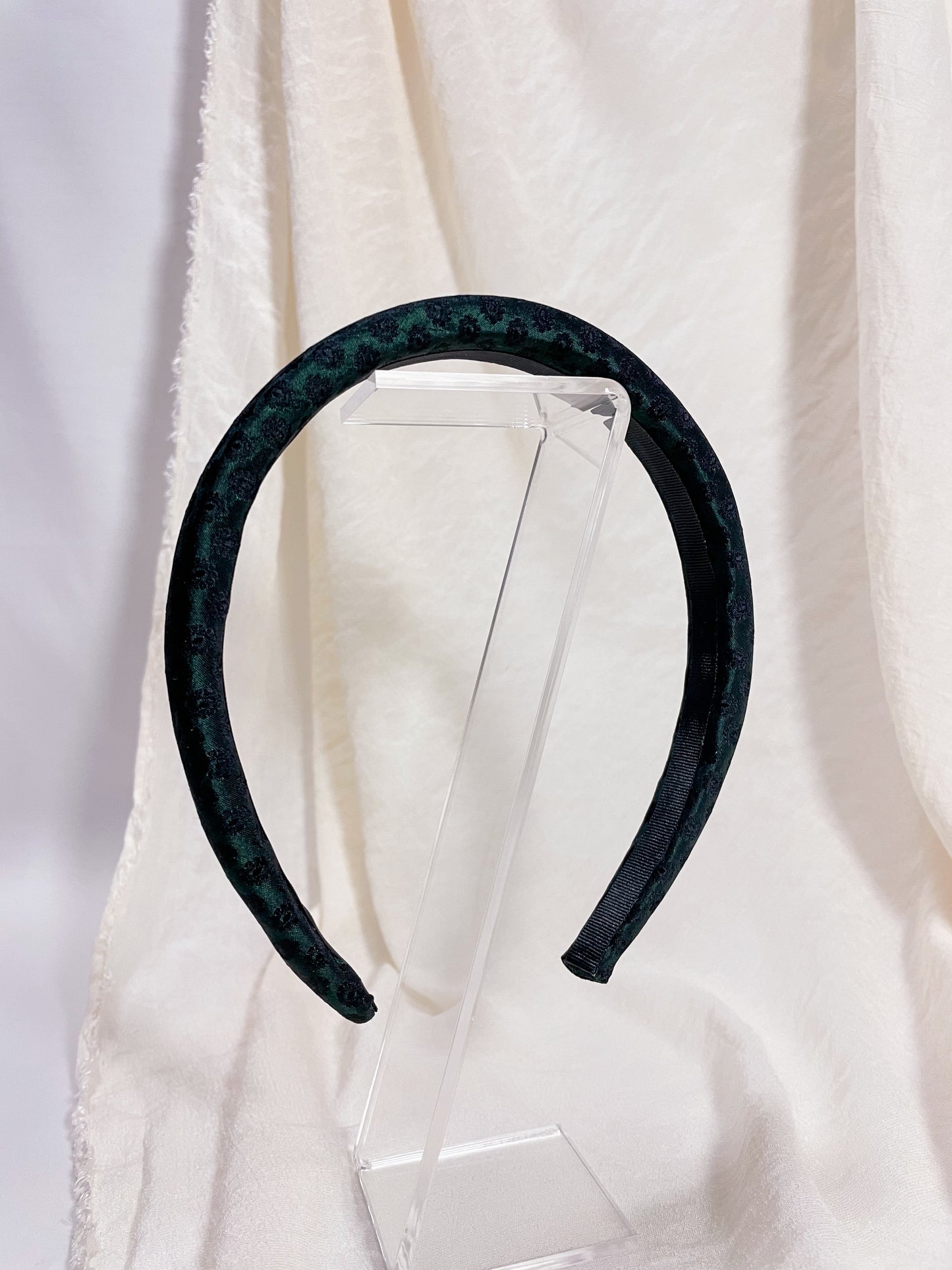 Headband Upcyclé Essentiel 'Deep forest'
