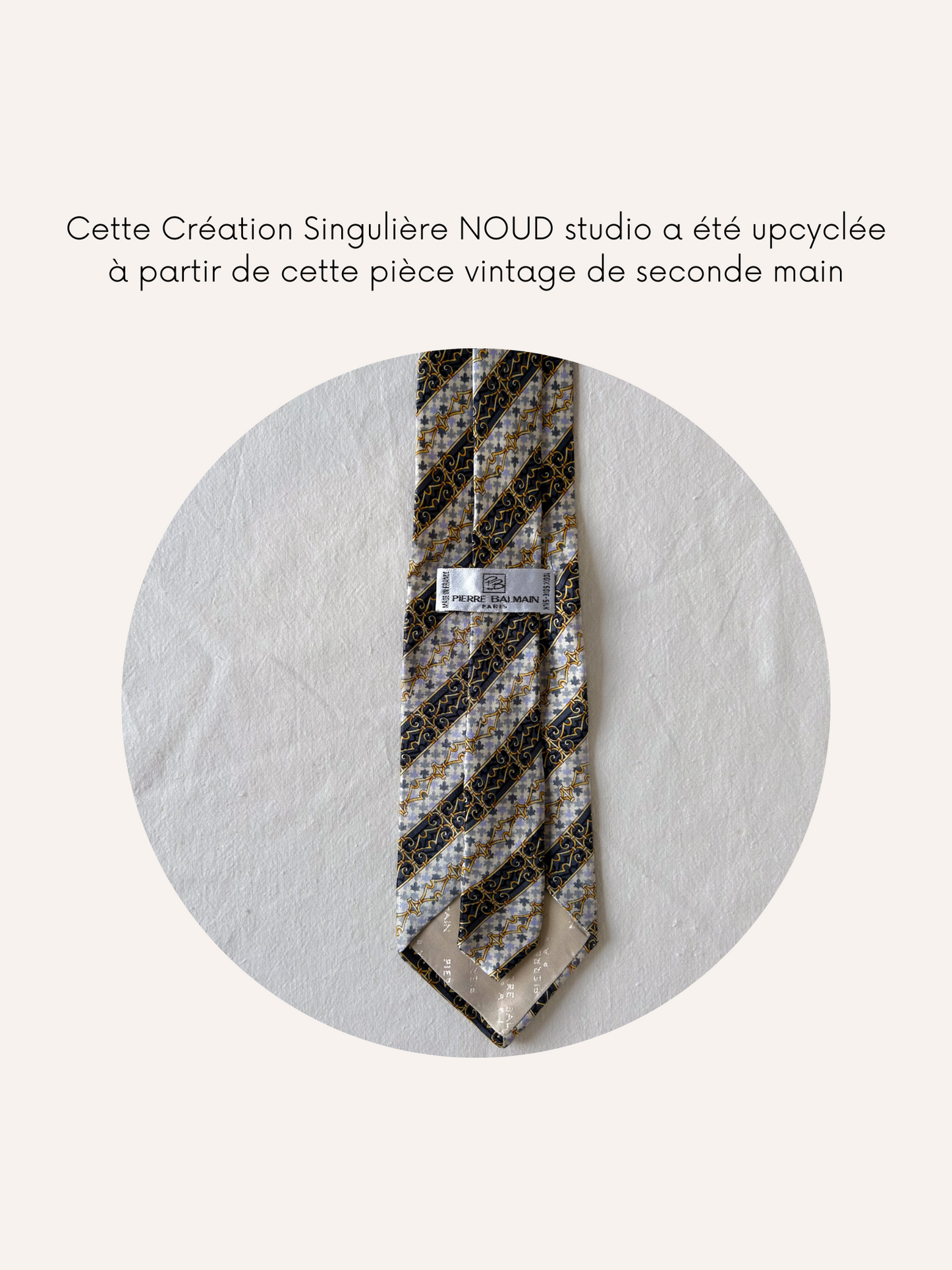Bracelet Mailles Upcyclé 'Blizzard'