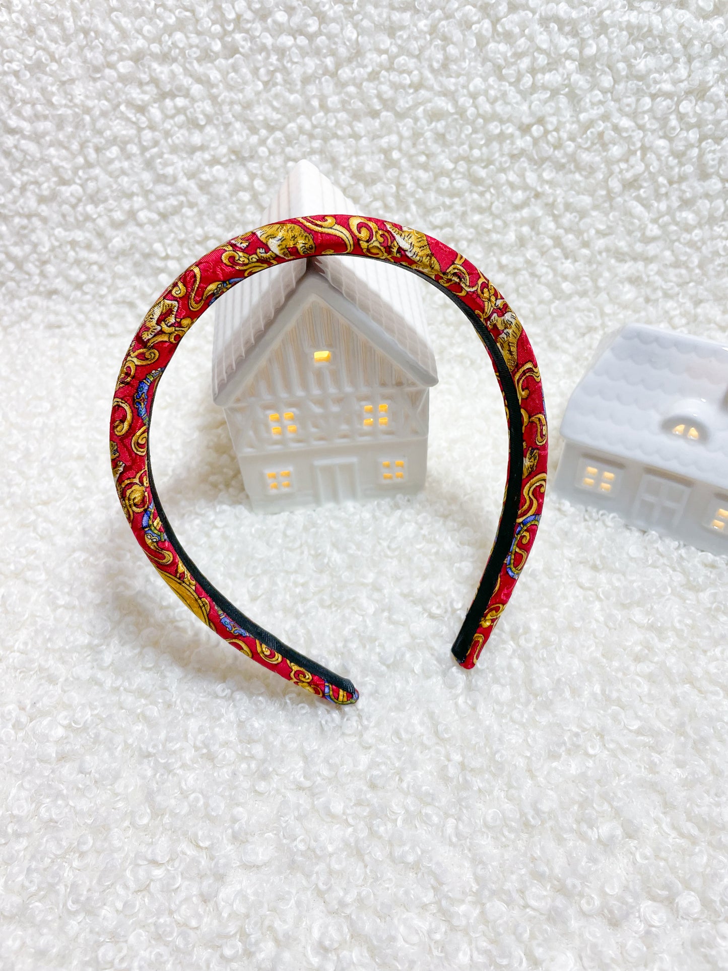 Headband Upcyclé Iconique 'Luges d'hiver'