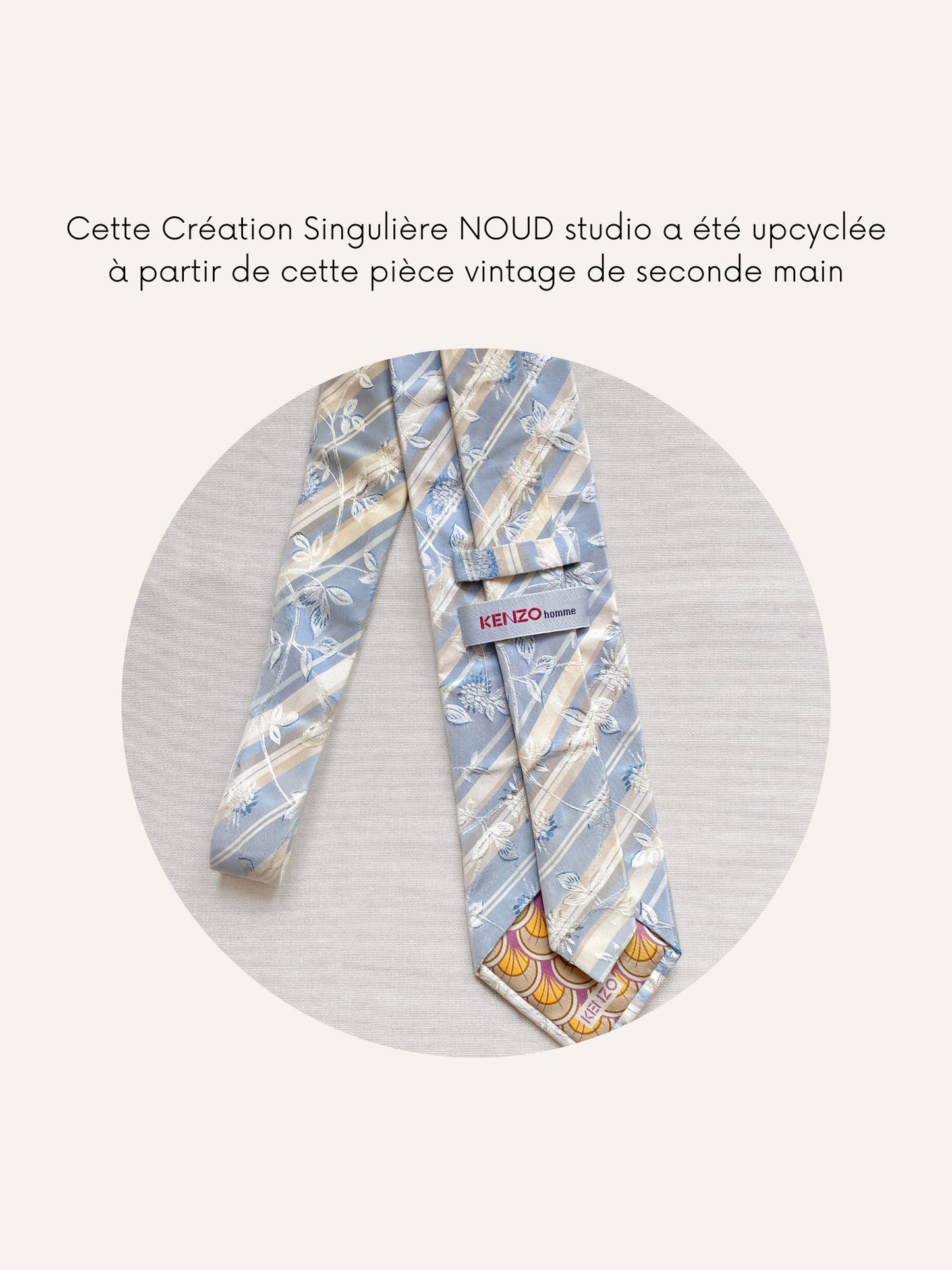 Headband Upcyclé Essentiel 'Blue Delphinium'