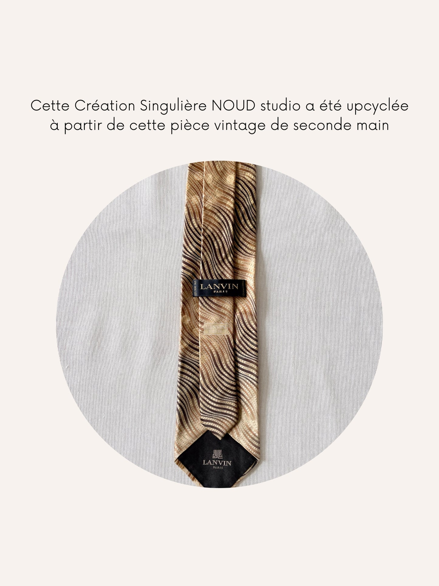 Chouchou Upcyclé Iconique 'Zébré'