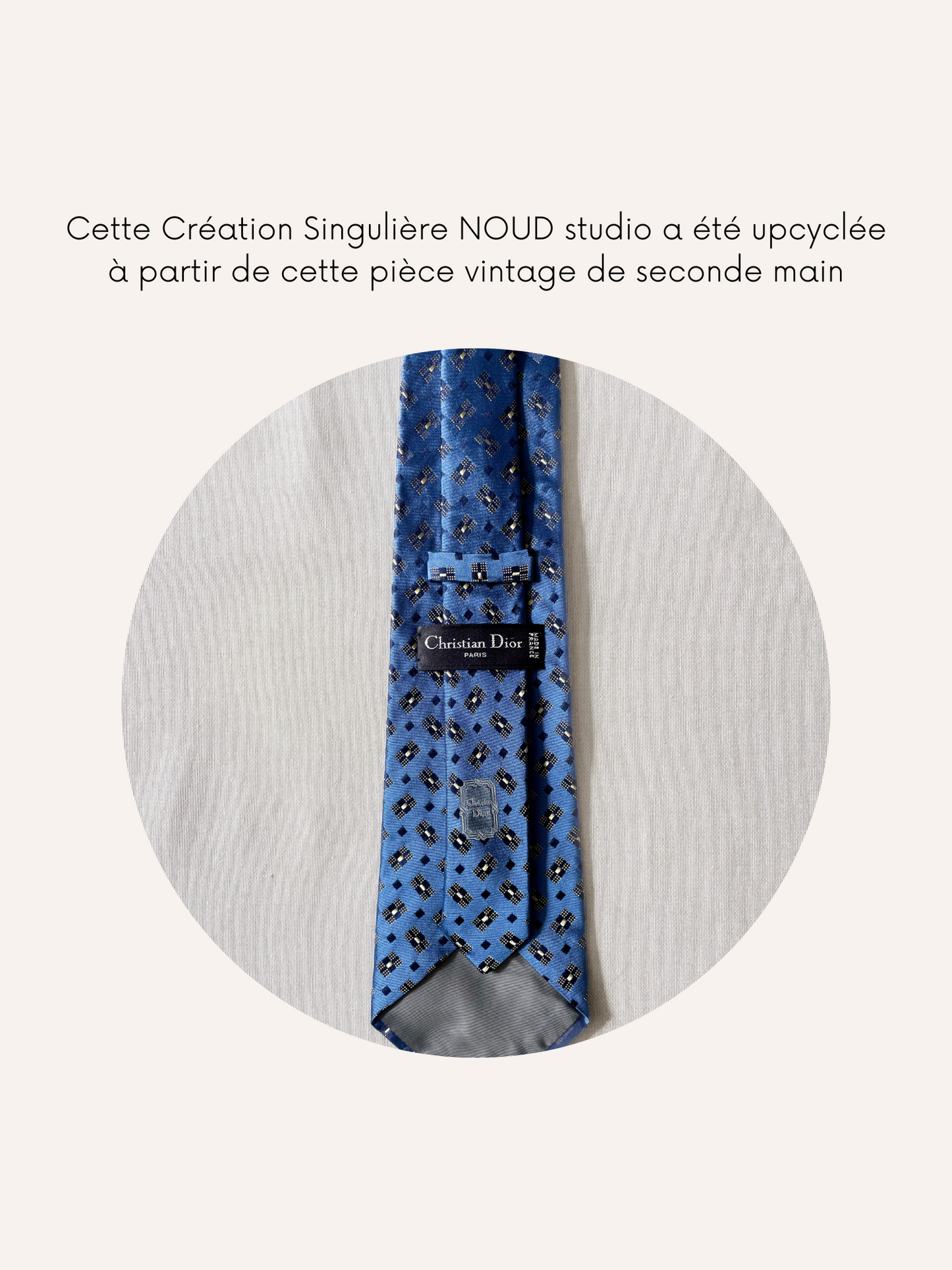 Headband Upcyclé Iconique 'Indigo Irisé'