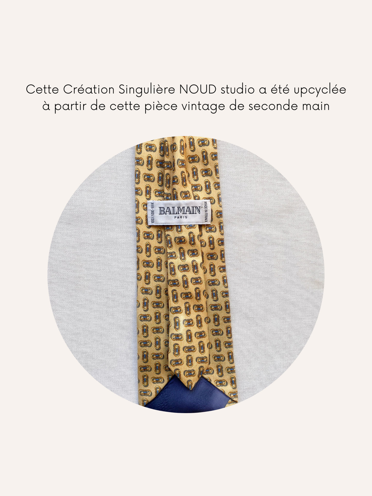 Ensemble Upcyclé Iconique 'Étrier doré'