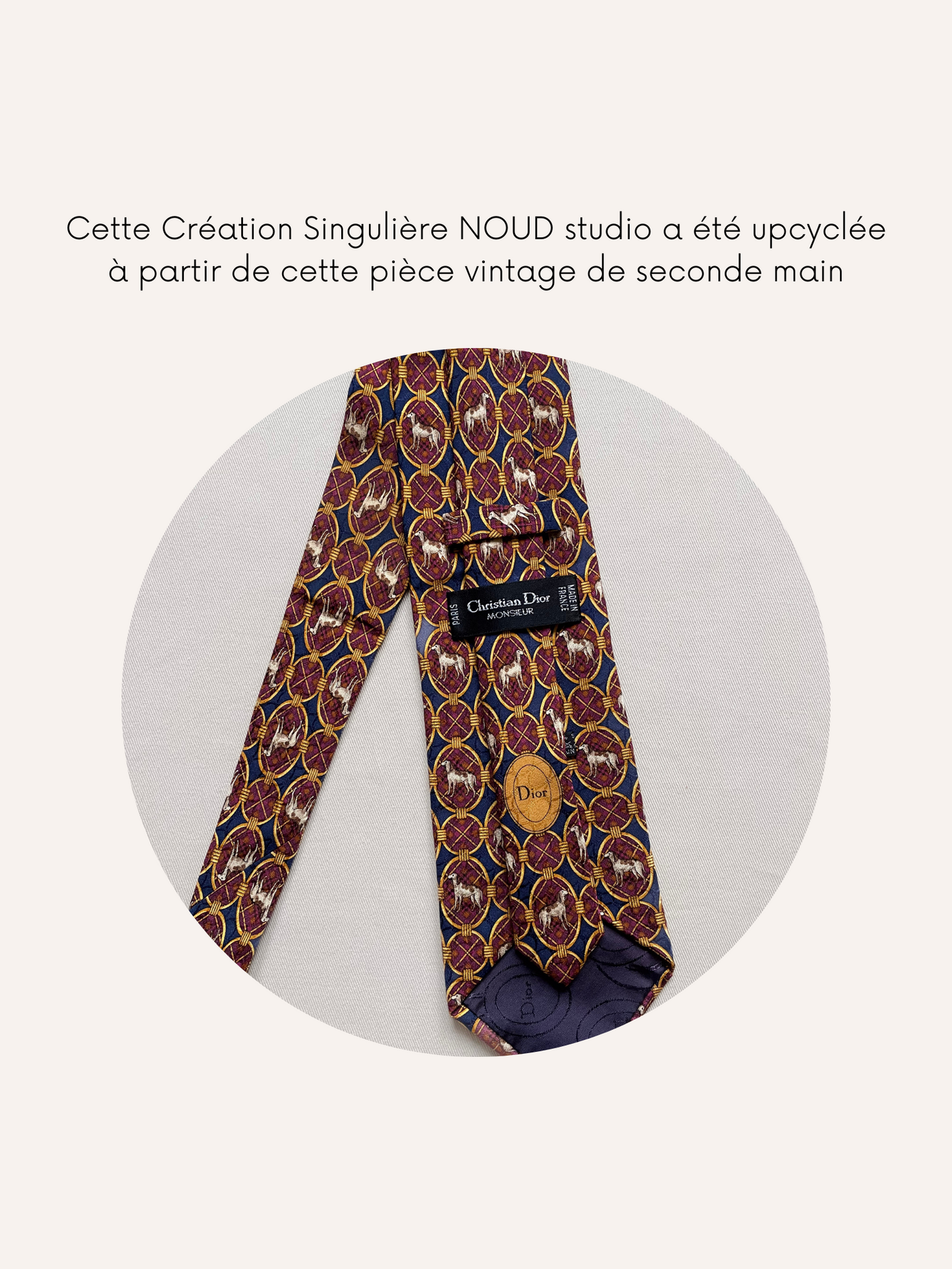 Chouchou Upcyclé Iconique 'L'Épagneul Breton'