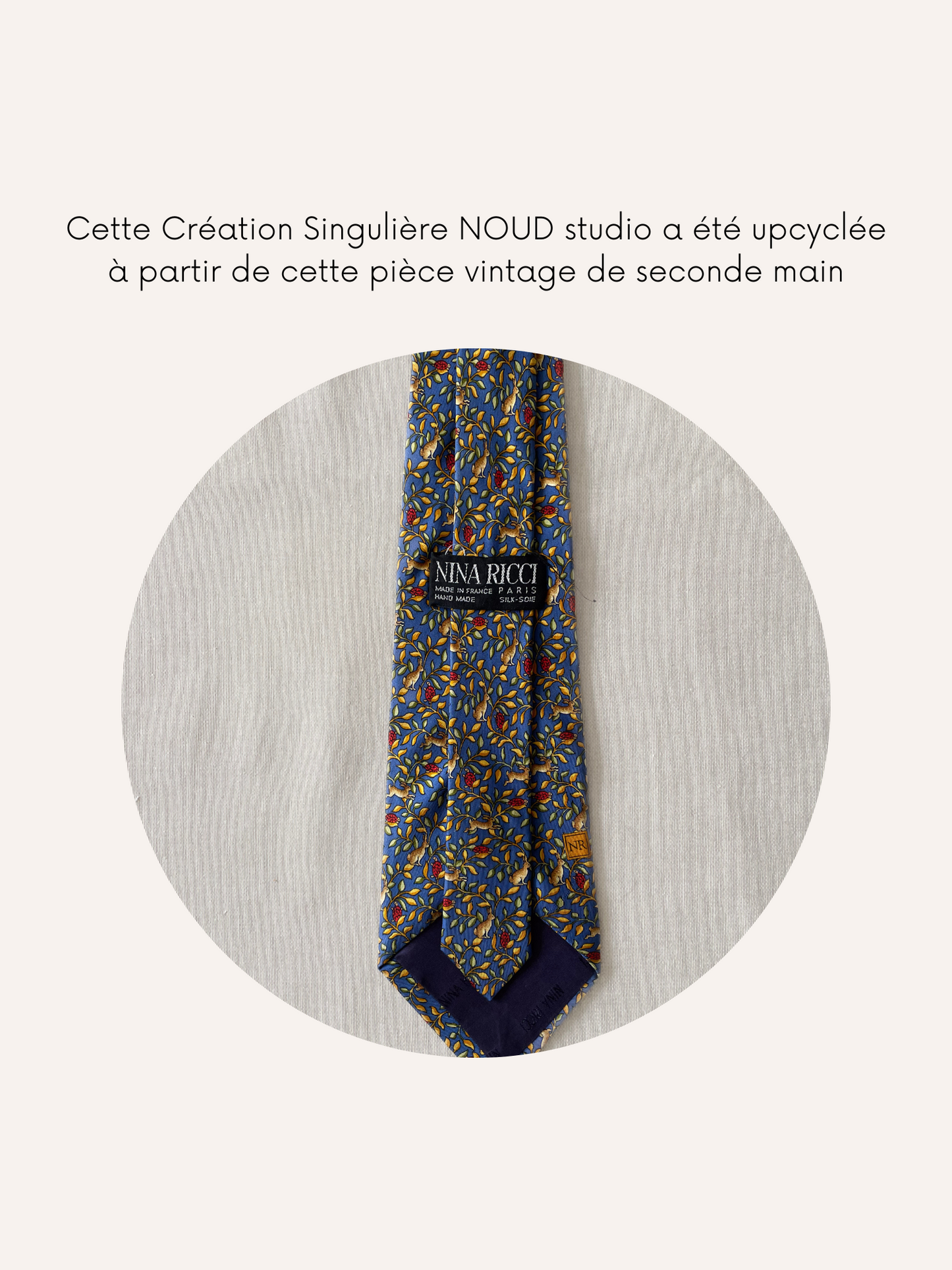 Headband Upcyclé Iconique 'Scène Forestière'