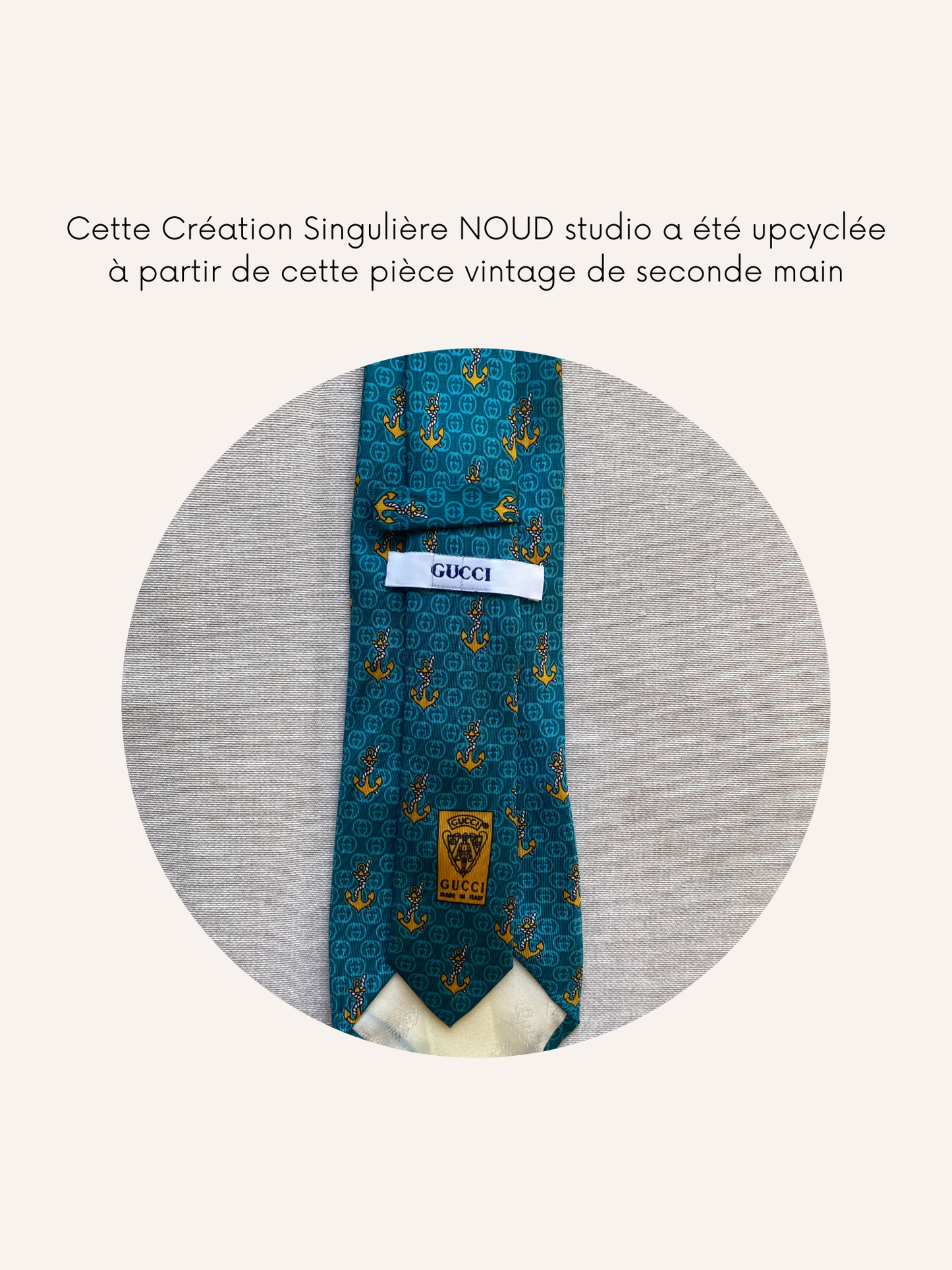 Headband Upcyclé Iconique 'Croisière Idéale' N°1