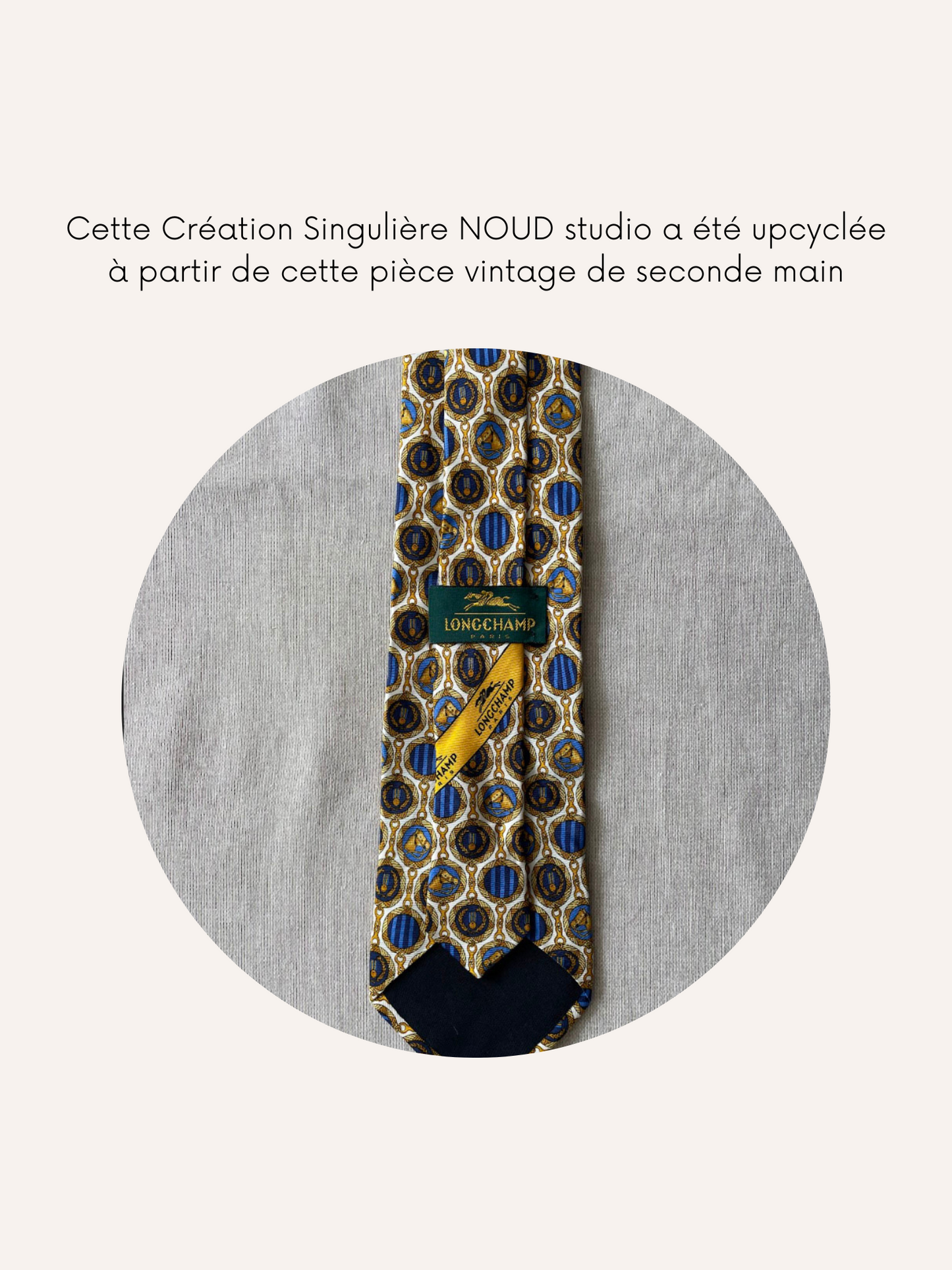 Ensemble Upcyclé Iconique 'Médaille Hippique'