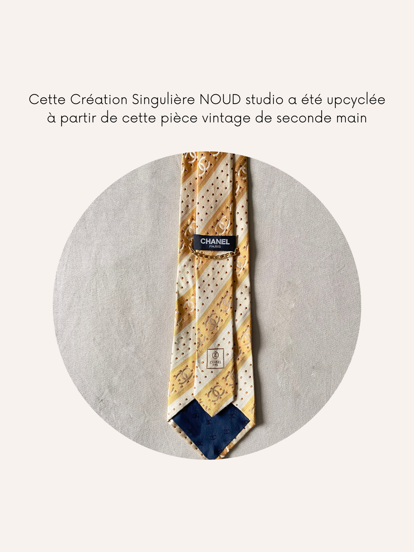 Headband Upcyclé Iconique 'Sable chaud'