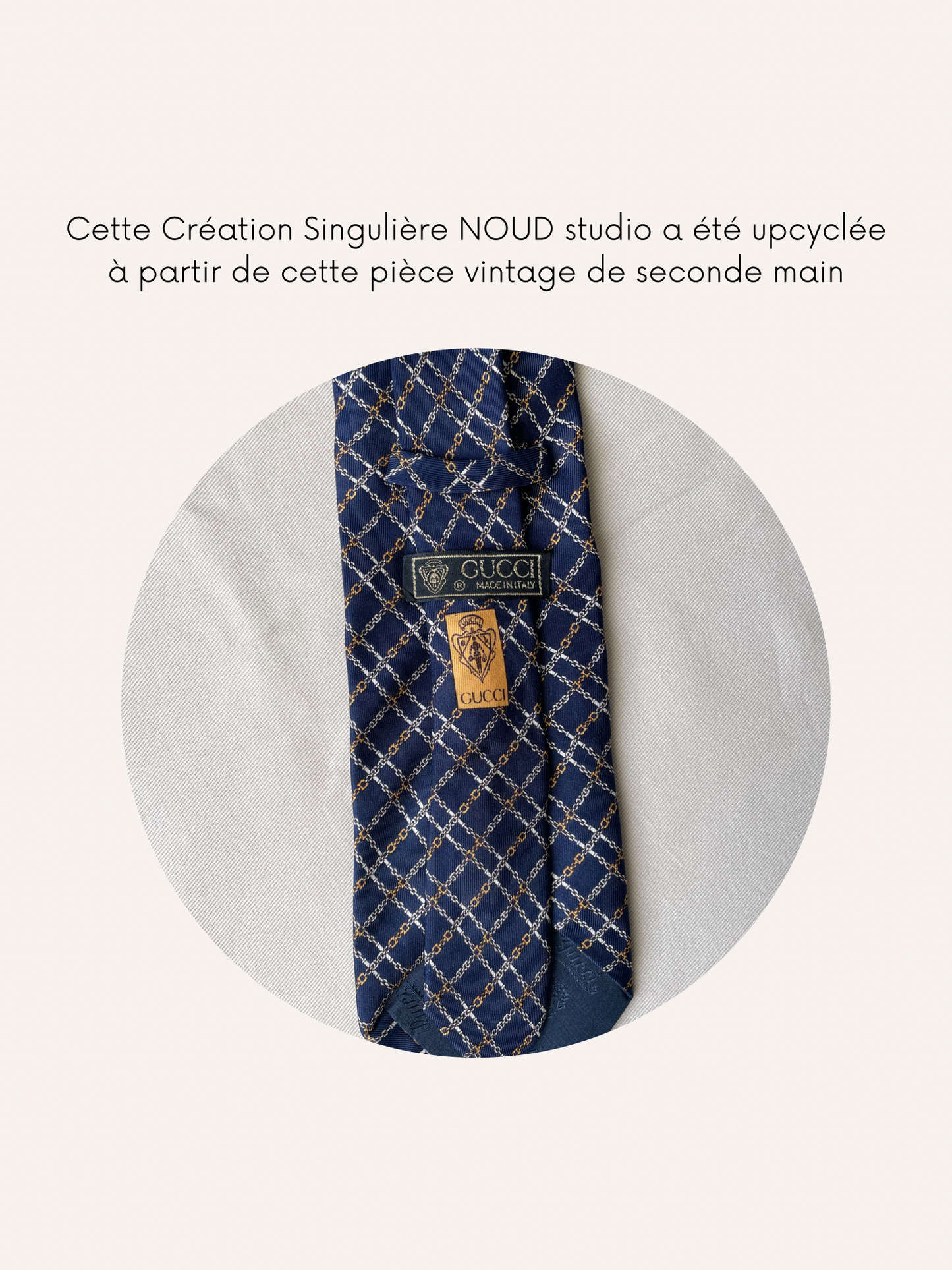 Chouchou Upcyclé Iconique 'Descartes'