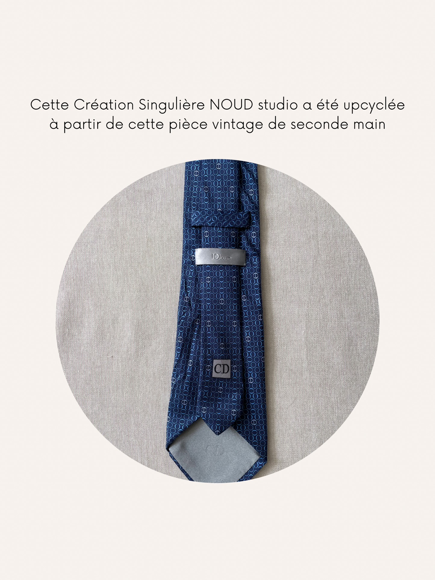 Chouchou Upcyclé Iconique 'Aristote' N°2