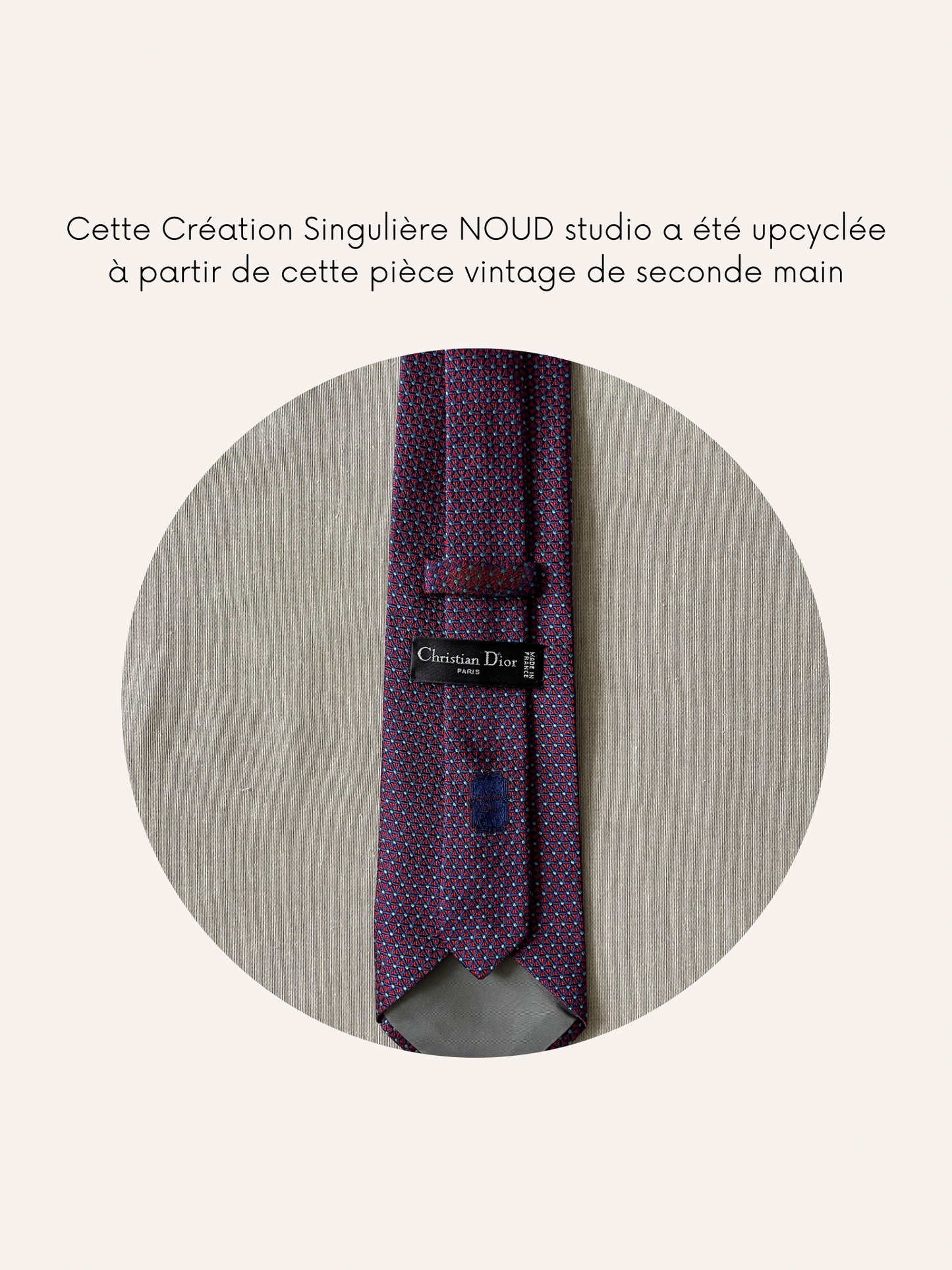 Chouchou Upcyclé Iconique 'Freud' N°2