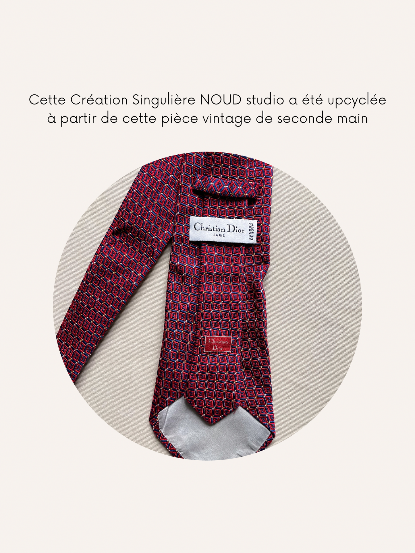 Chouchou Upcyclé Iconique 'République'