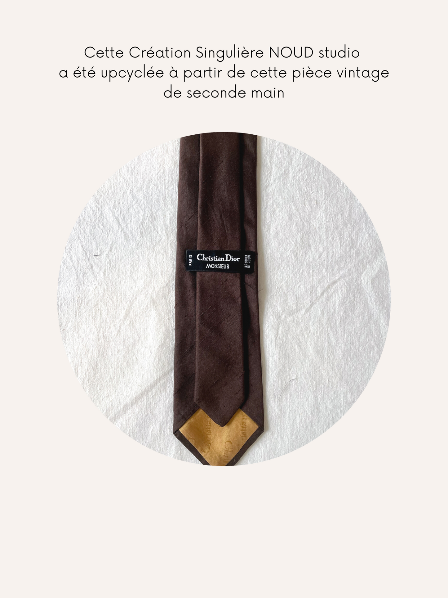 Headband Upcyclé Iconique 'Décaféiné'